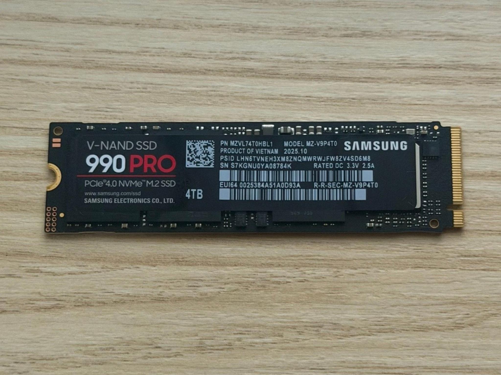 Samsung 990 Pro 4TB