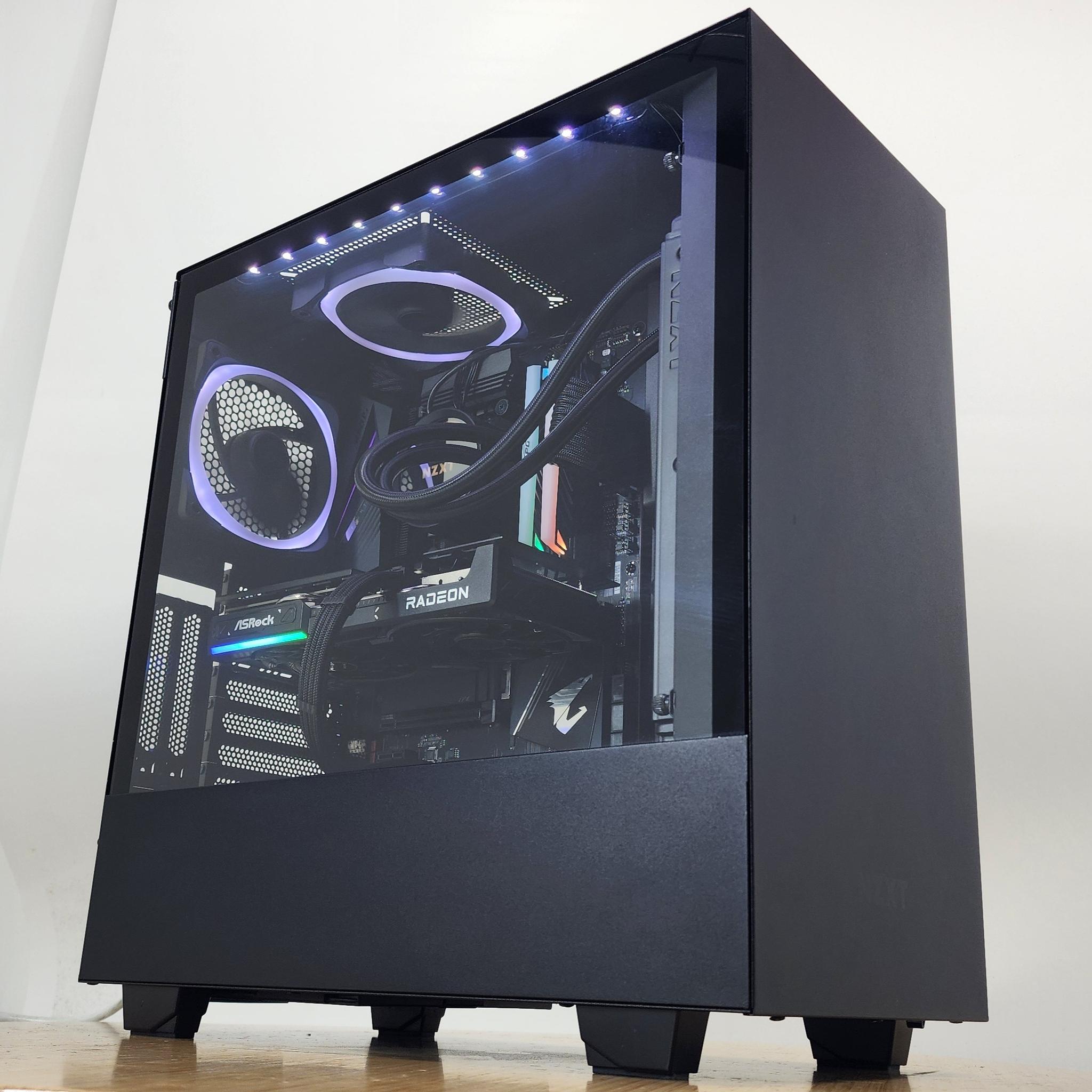 Gaming PC Ryzen 5 5600X 16GB RAM 500GB SSD RX 9060 8GB Windows 11 Computer
