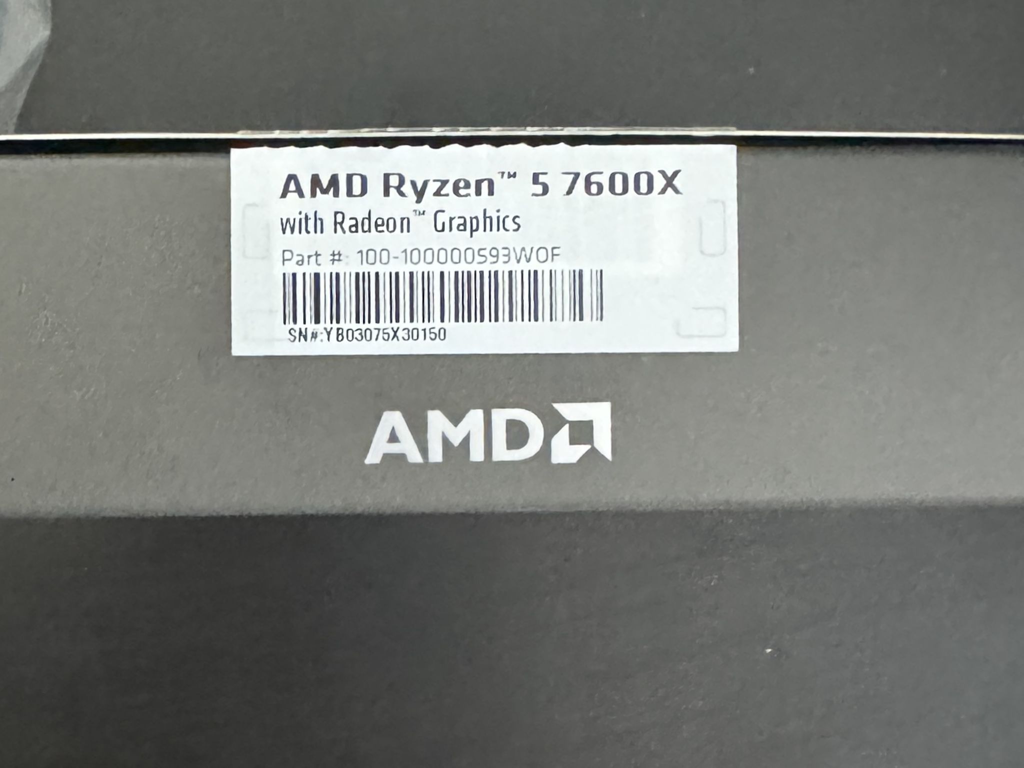 AMD Ryzen™ 5 7600X With Radeon Graphics CPU