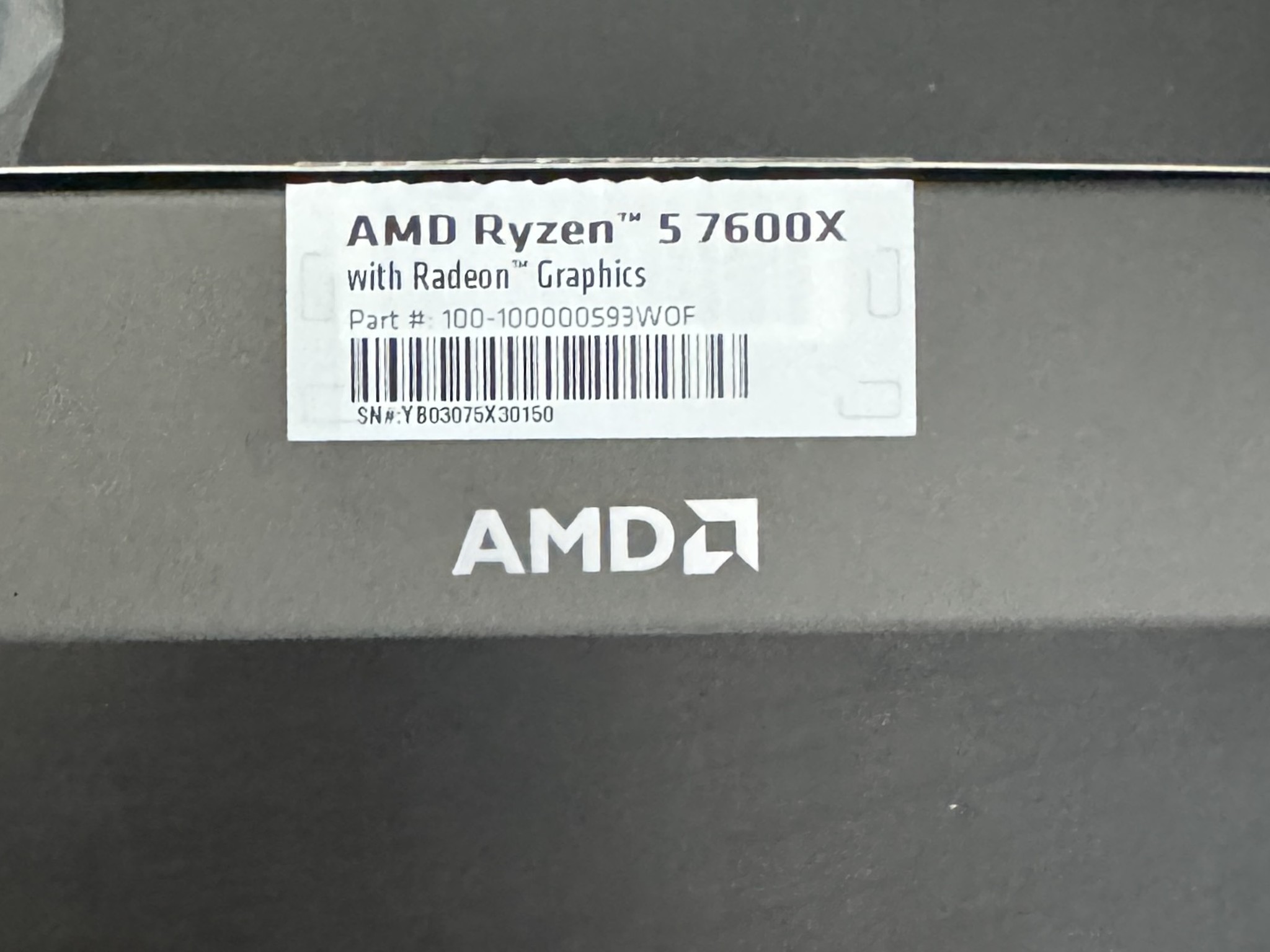 AMD Ryzen™ 5 7600X With Radeon Graphics CPU