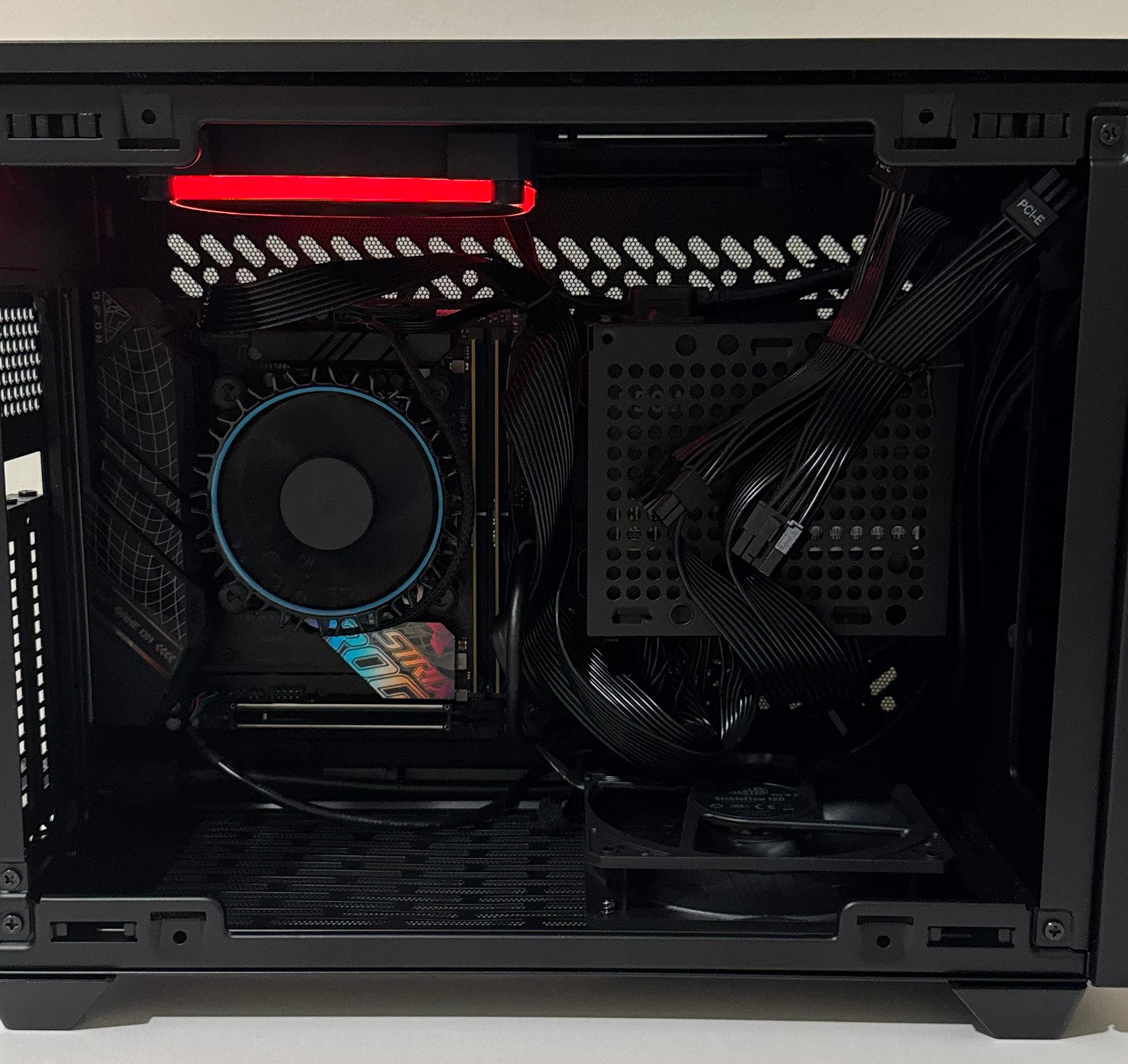 ITX ASUS ROG Strix 32GB DDR5 Intel Core i5 12400 1TB NVMe SSD NR200P V2 B760-I Mini Barebone PC