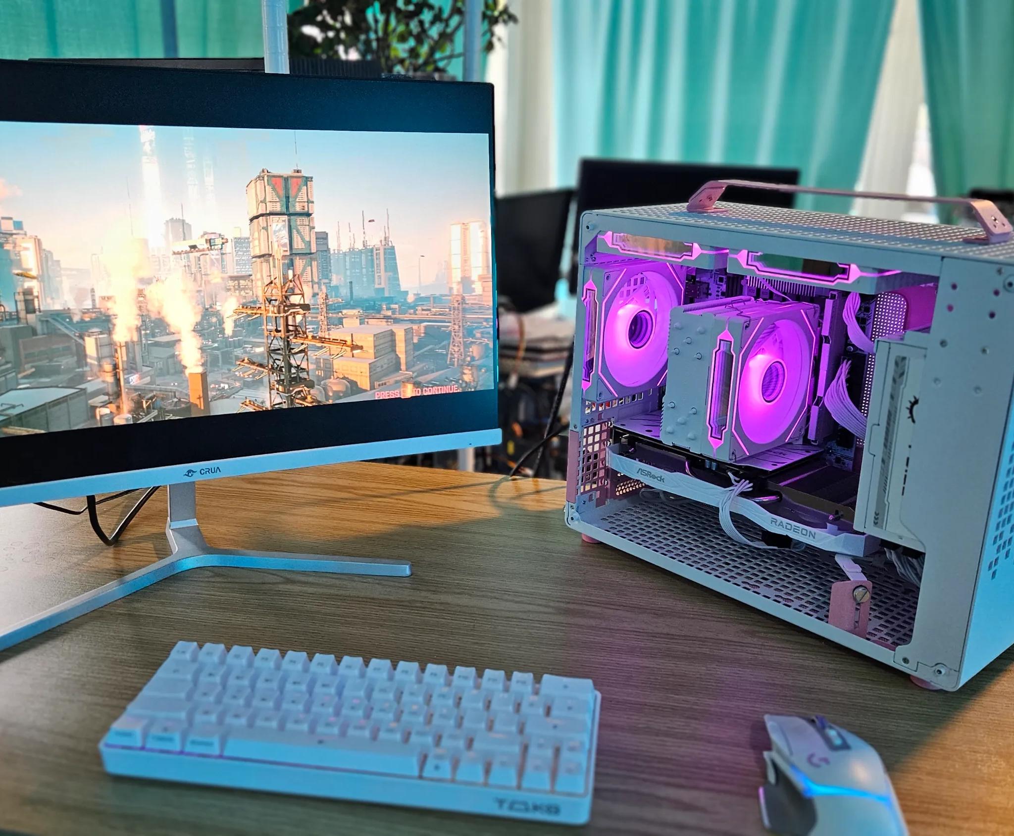 SFF Gaming System with 6 Core Xeon & RX 6600!