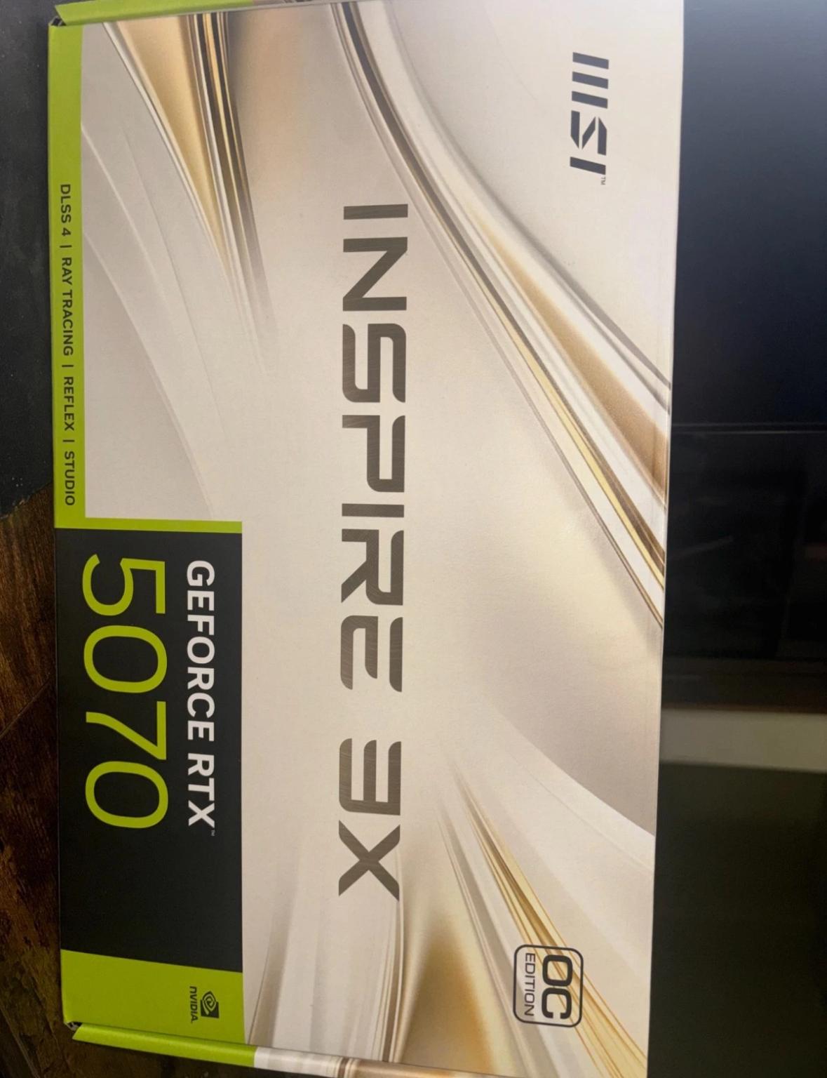 MSI GeForce RTX 5070 12G INSPIRE 3X OC - Image 1