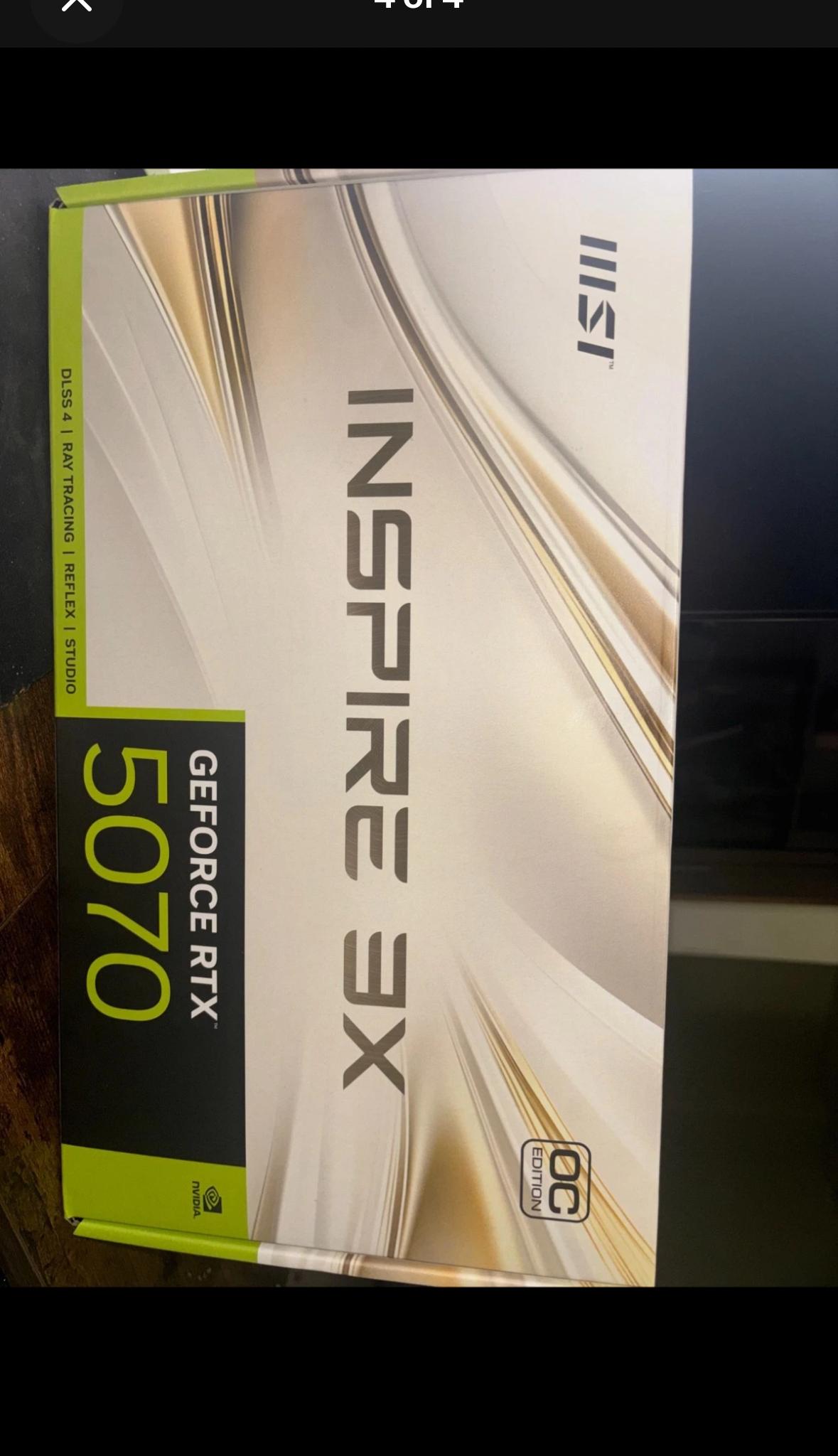 MSI GeForce RTX 5070 12G INSPIRE 3X OC