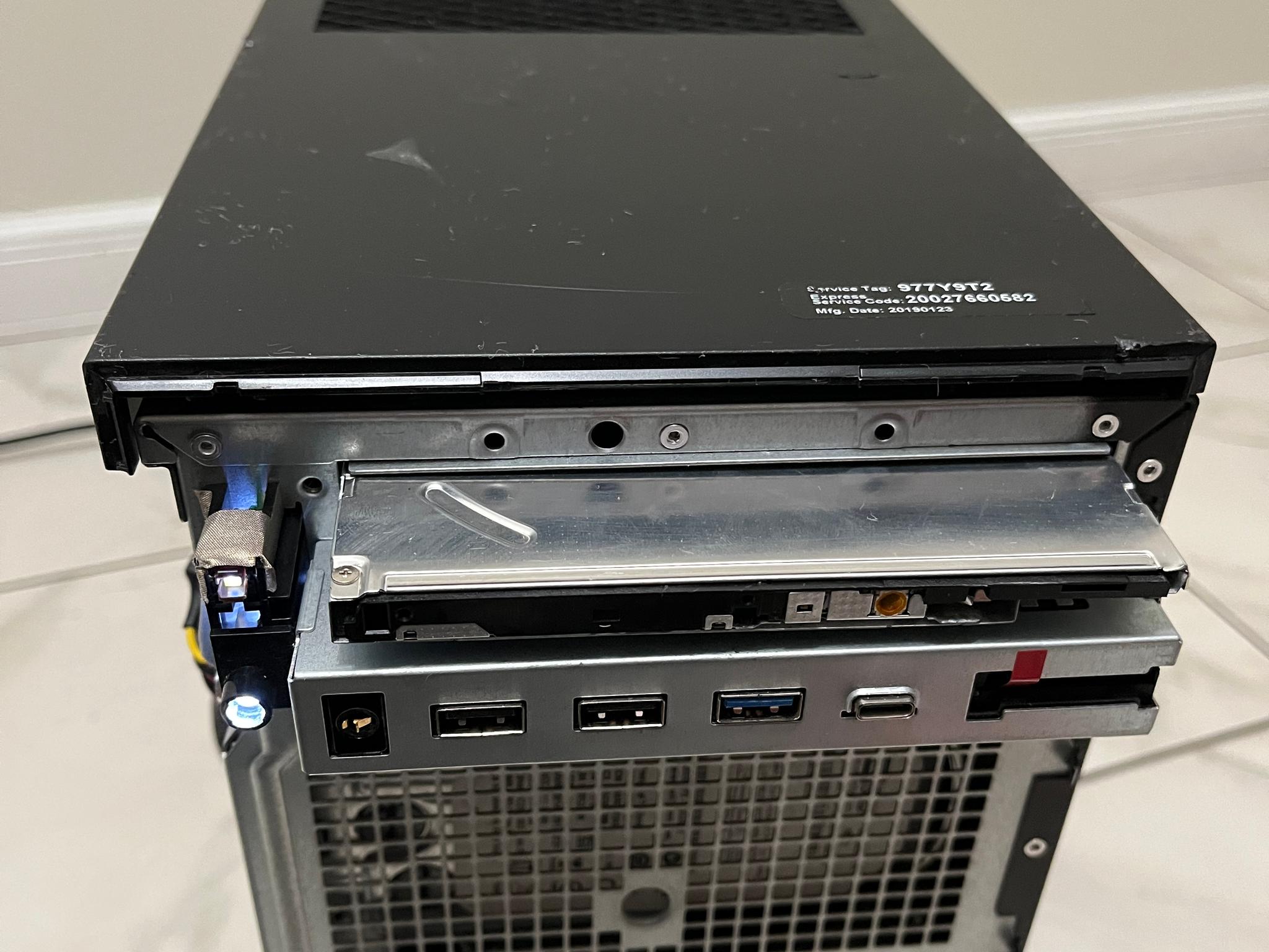 NVIDIA RTX 2070, Intel i5-8500, 16GB RAM,3.2TB Storage- Dell Gaming PC w/Wi-Fi & BT(Missing F Plate)
