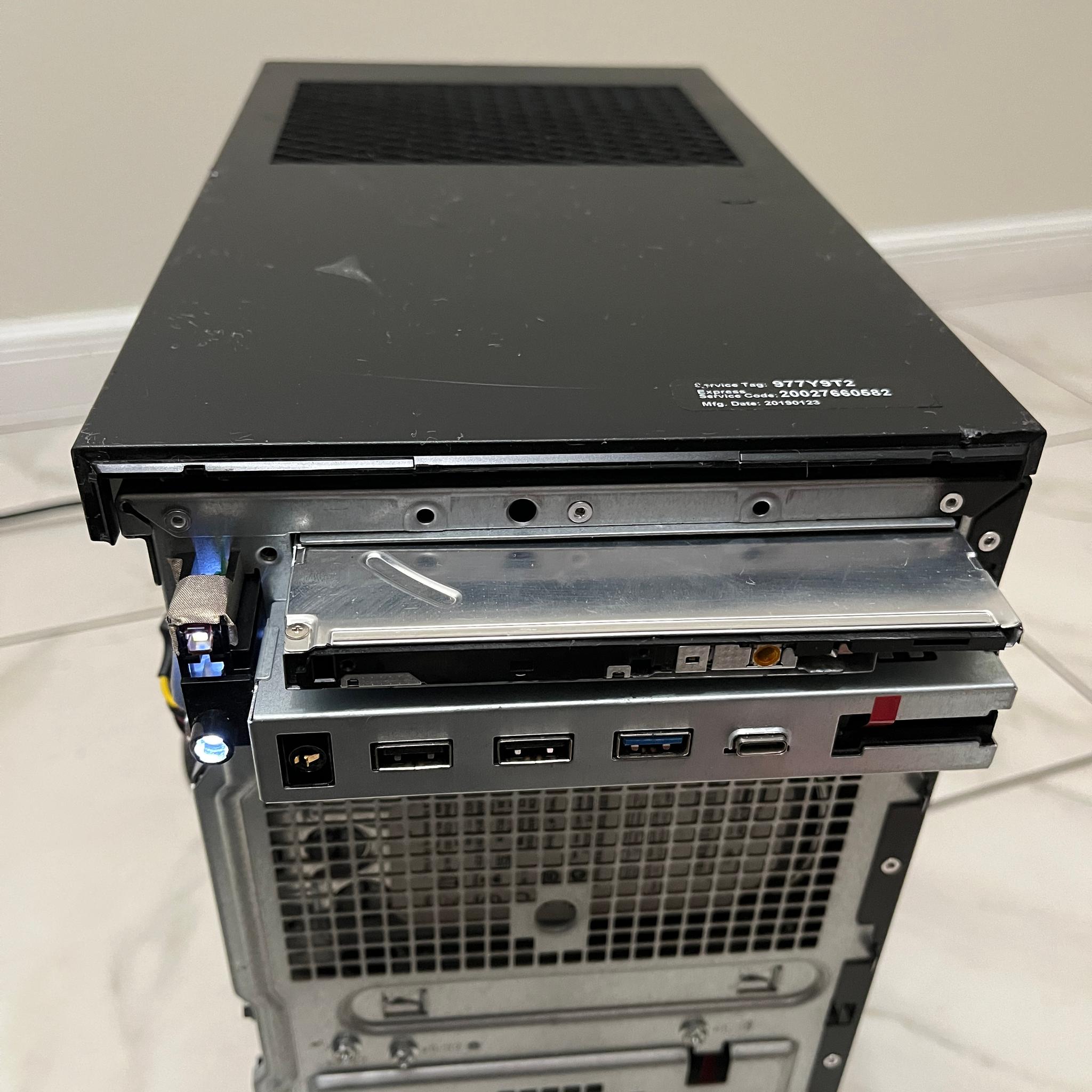 NVIDIA RTX 2070, Intel i5-8500, 16GB RAM,3.2TB Storage- Dell Gaming PC w/Wi-Fi & BT(Missing F Plate)