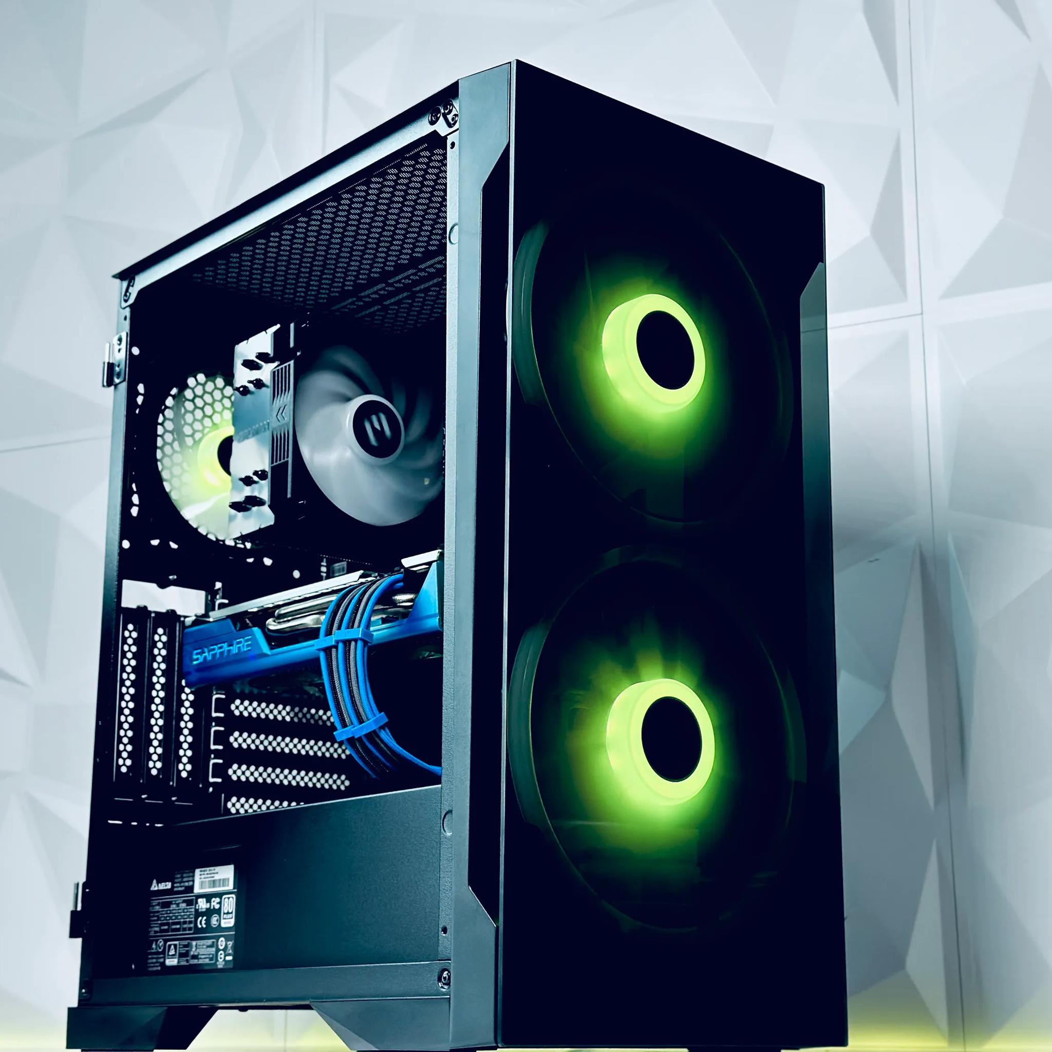 💙💎 SAPPHIRE Gaming PC🔷AMD RX 580 8GB 🔷Intel Core i7 4770🔷16GB  RAM🔷500GB SSD