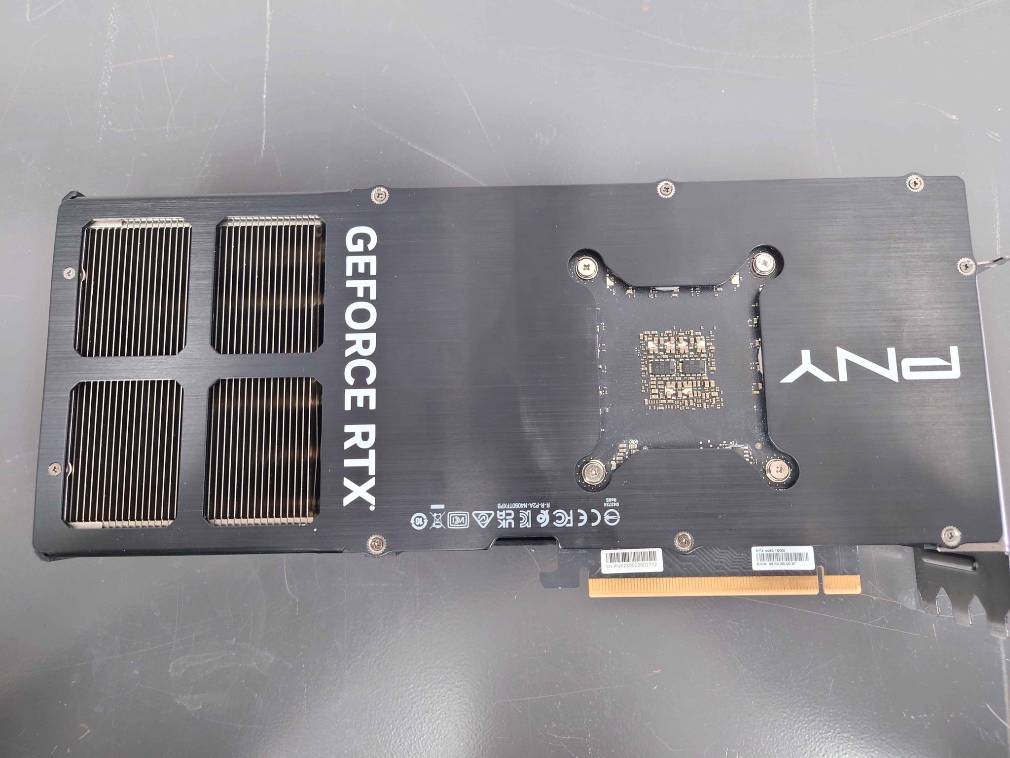 PNY VERTO GeForce RTX 4080 (Repasted, Repadded, 4090 Cooler)