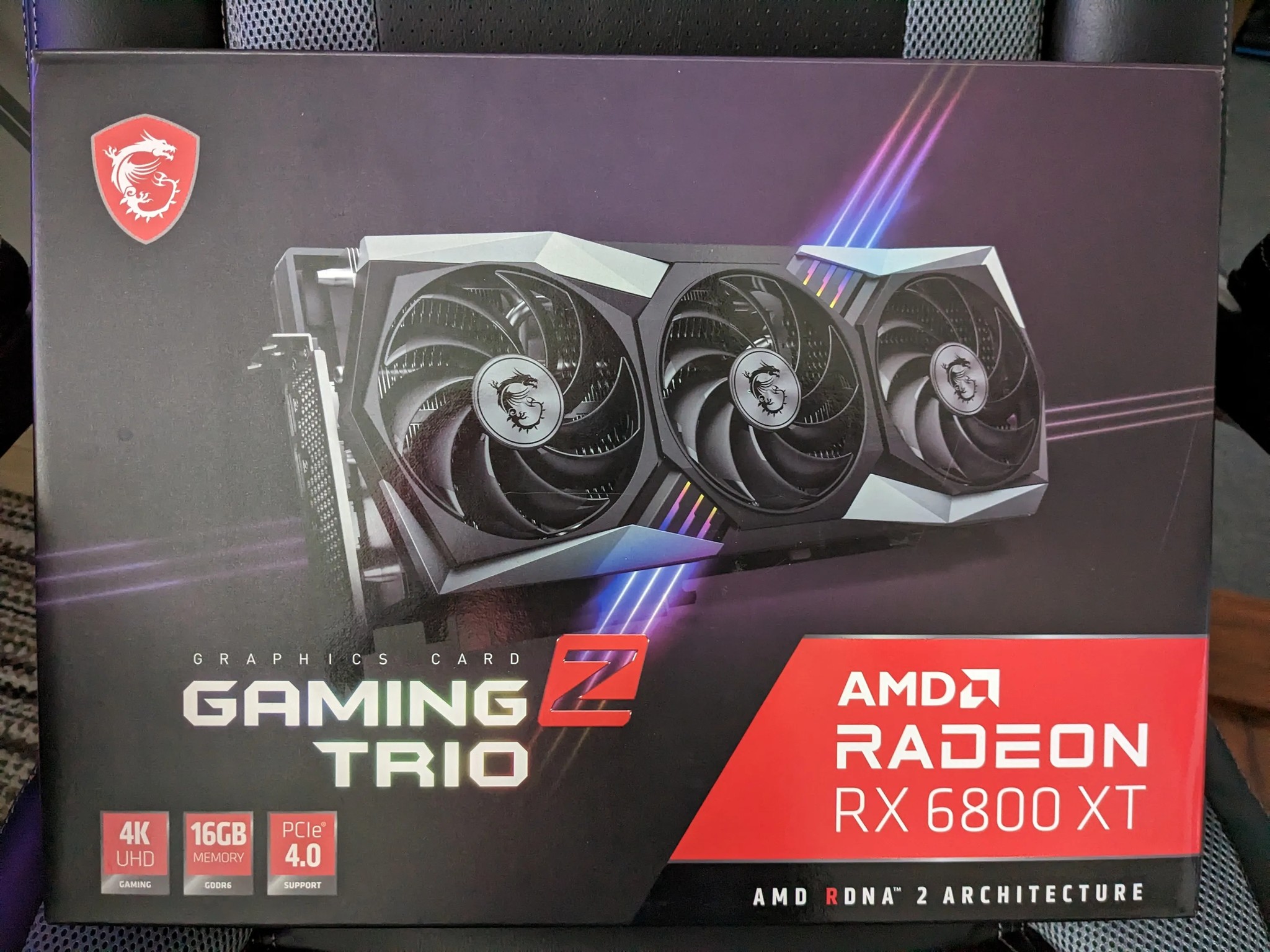 MSI RX 6800XT gaming z trio 16gb