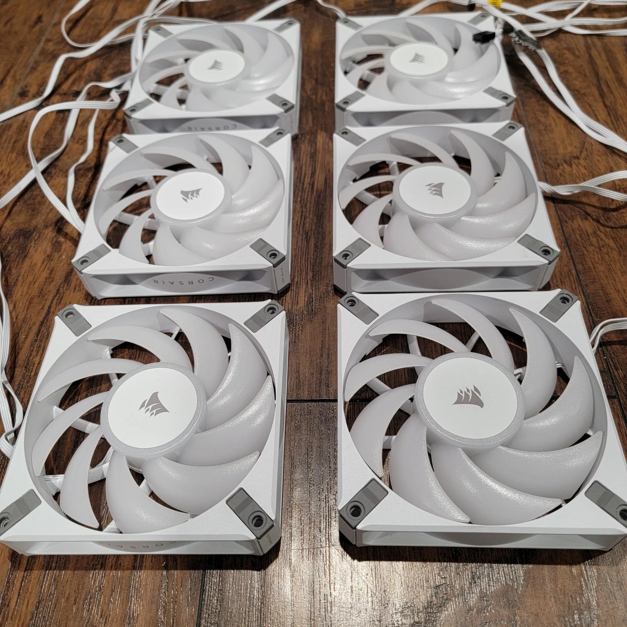 Corsair AF120 RGB Elite fans(3 each)