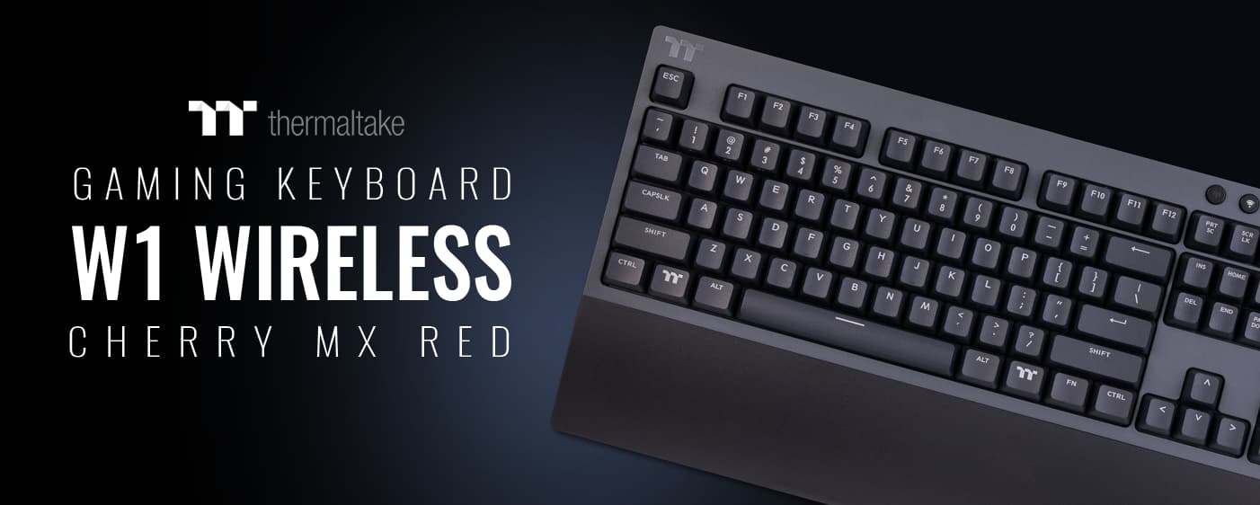 BNIB (Cherry MX Red) W1 WIRELESS Thermaltake Gaming Keyboard