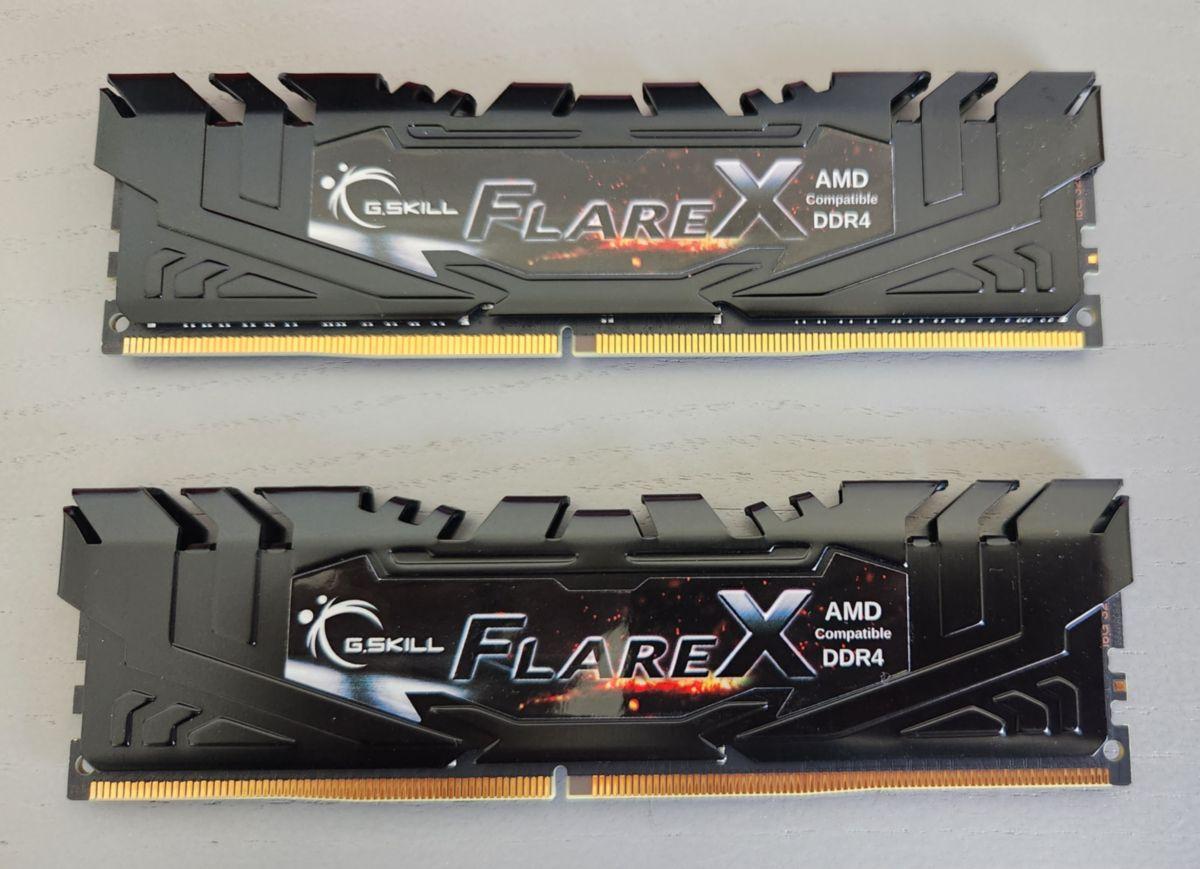 G.Skill 32GB 3200 CL14-14-14-34 DDR4 (2x16GB kit) FlareX for Ryzen AM4