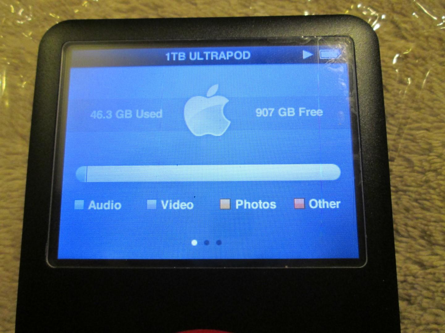iPod Classic 1TB SSD + 3000mah Battery