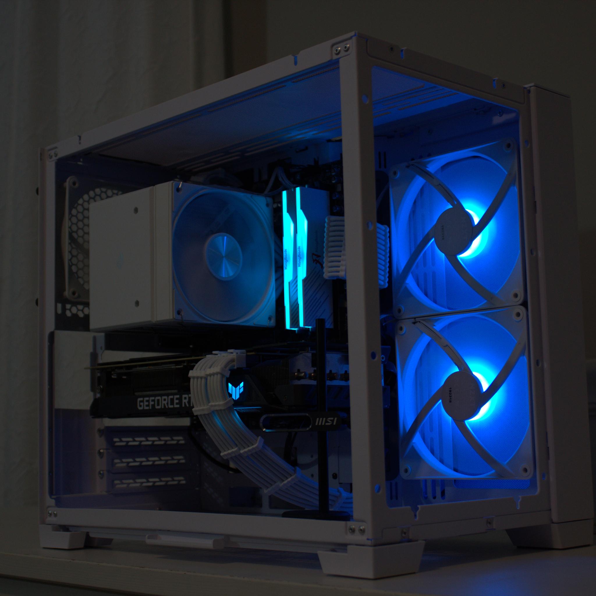 O11 Mini Snow Build | R7 7700x + Asus Tuf 3080 10GB