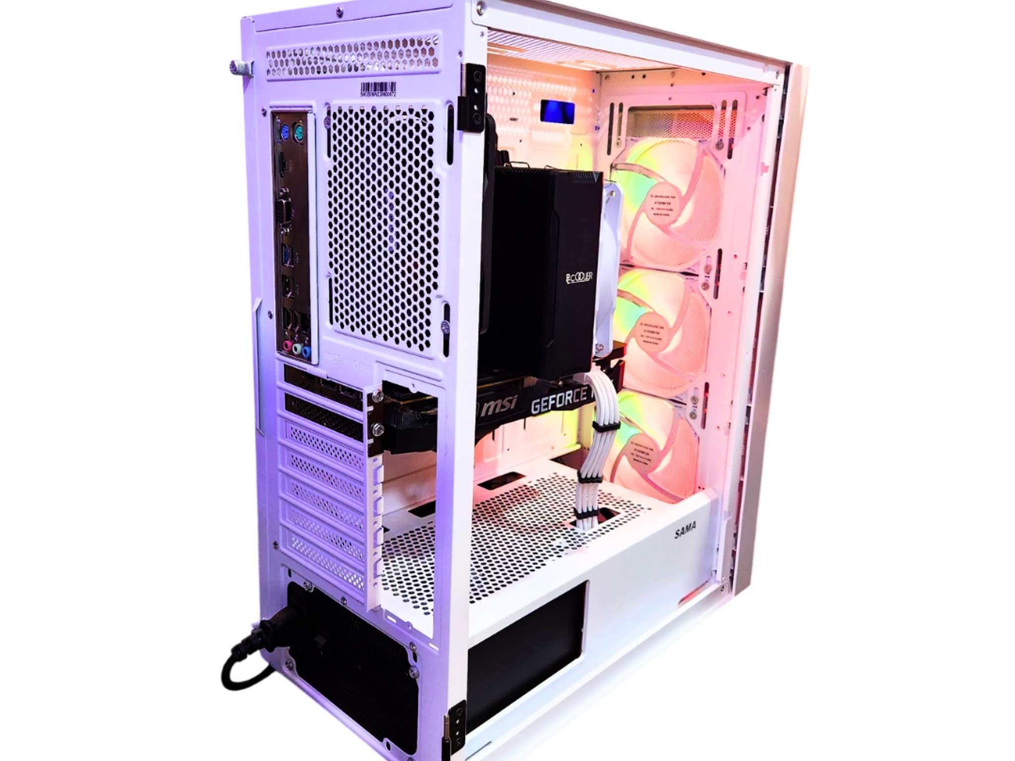 🤵Tuxedo🎩: RTX 3060 TI | Ryzen 5 3600 | 16GB DDR4 RAM | 1TB SSD | 5 Fans | White RGB Gaming PC