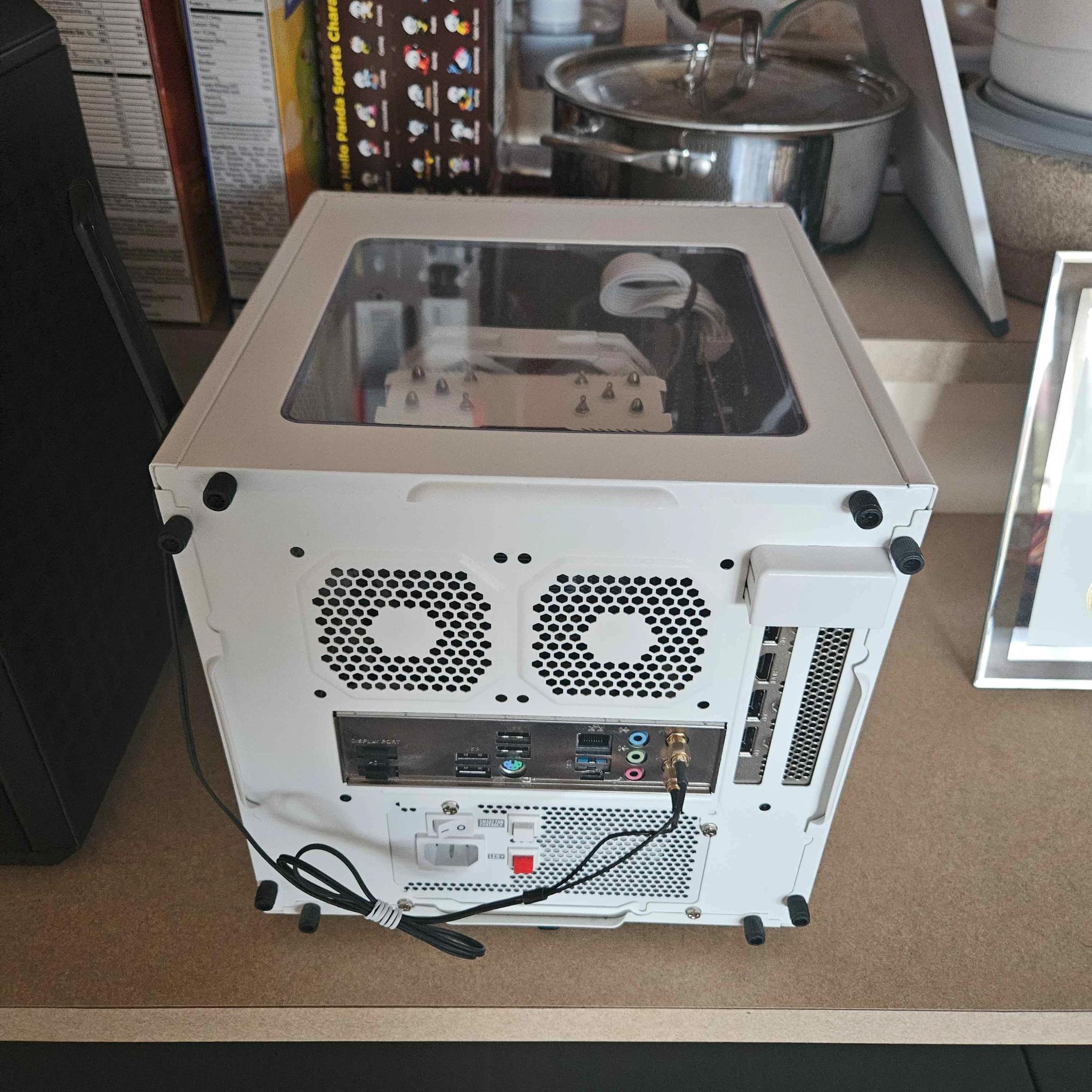 AMD Ryzen 5 5600X3D & Intel Arc A750 Mashup ITX Game Cube w/ 32GB DDR4 3200 mt/s CL16 & 2TB NVMe SSD