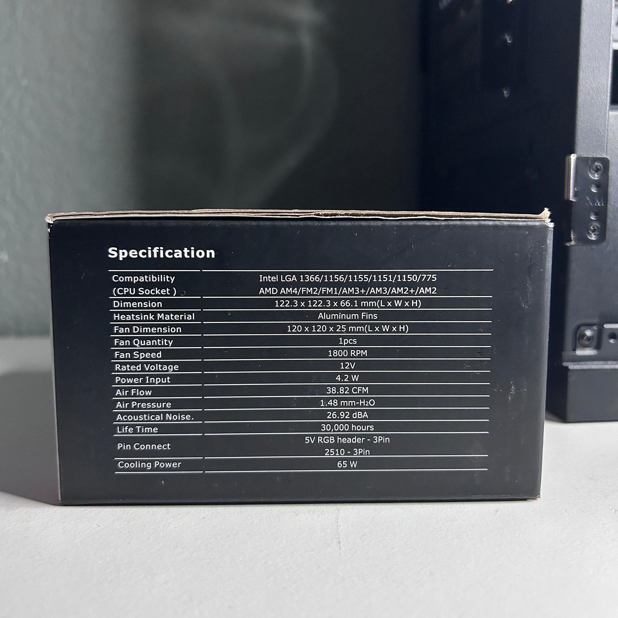 [New] Thermaltake UX100 ARGB Lighting CPU Cooler