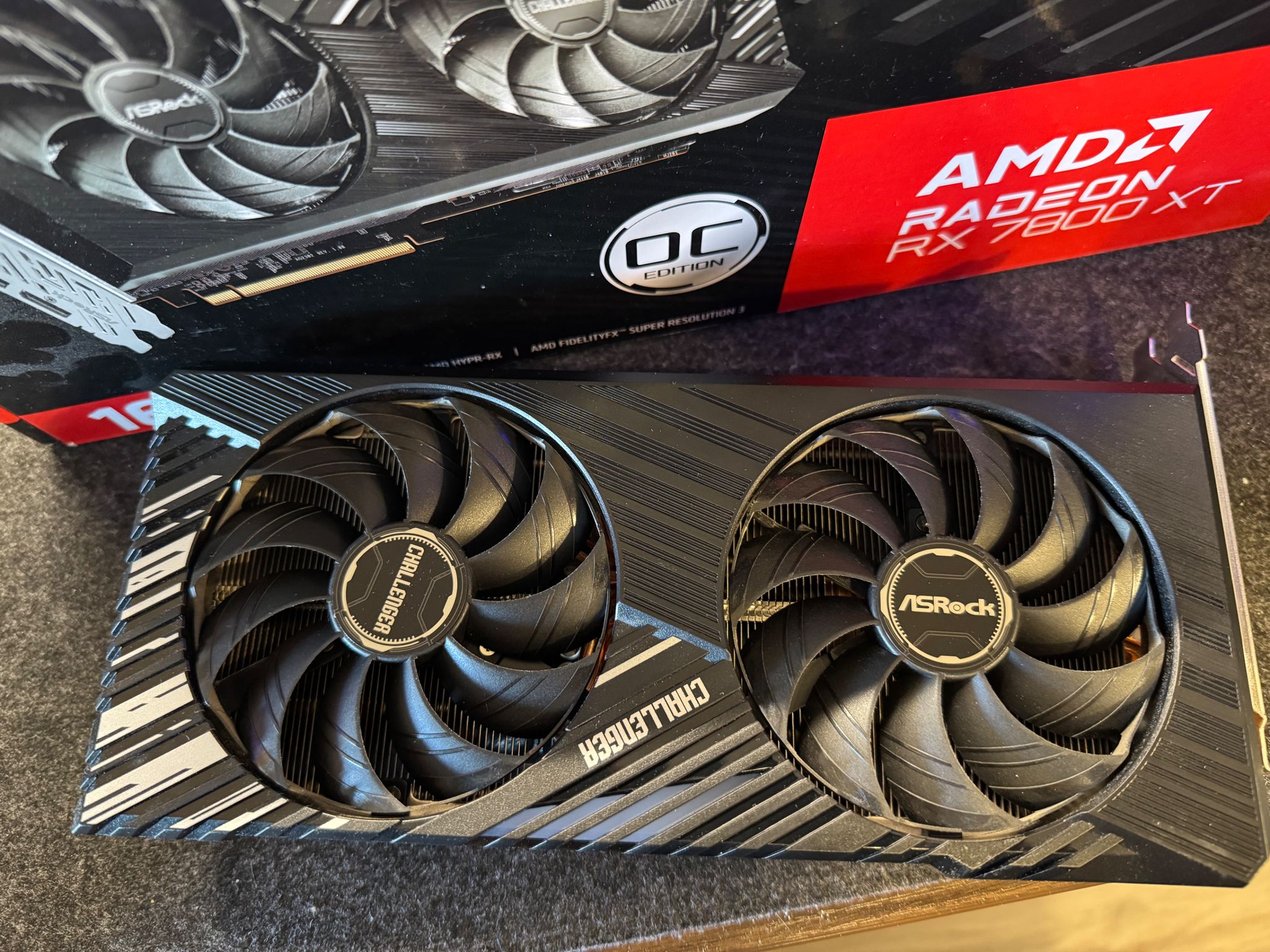 ASRock AMD Radeon 7800 XT Challenger OC Edition 16gb