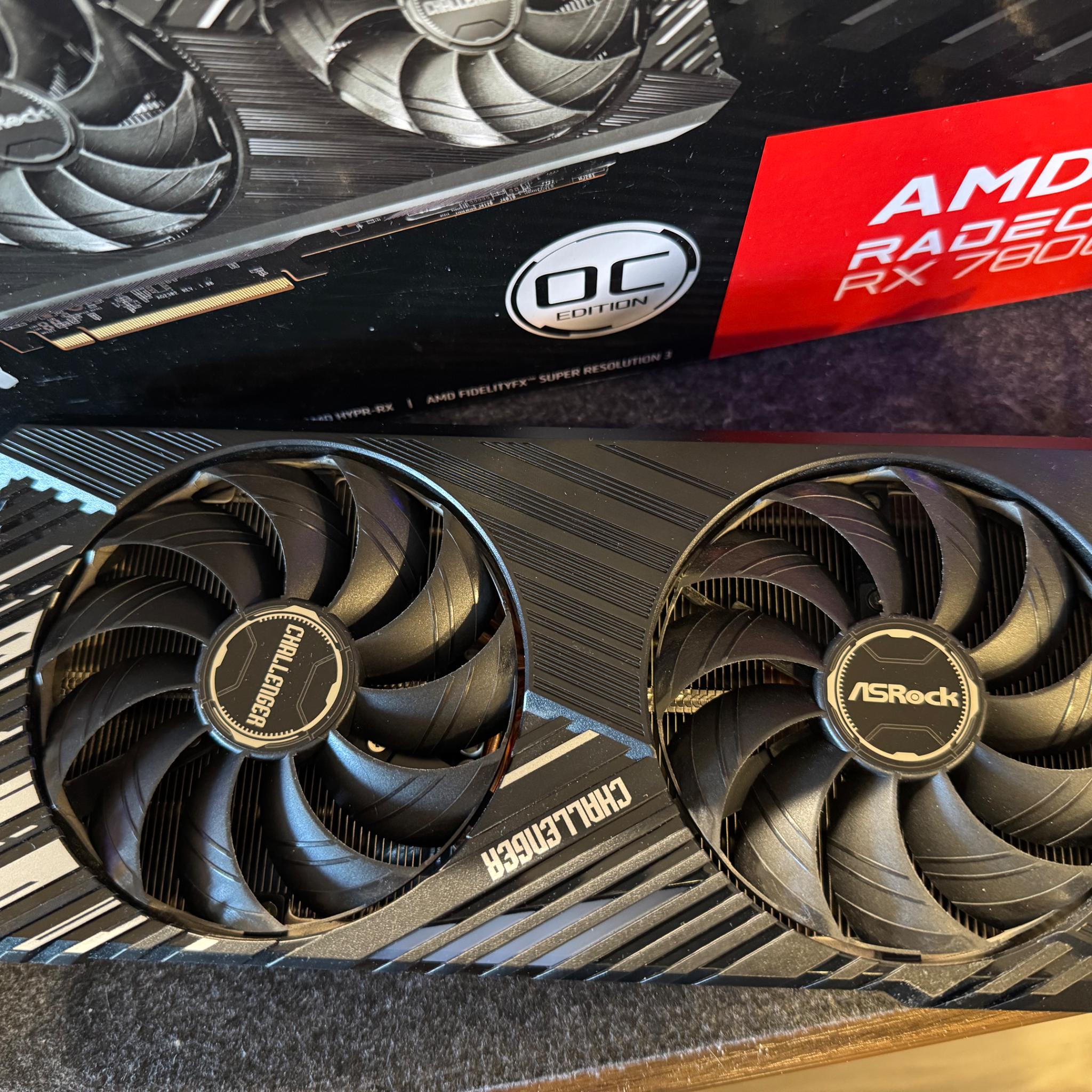 ASRock AMD Radeon 7800 XT Challenger OC Edition 16gb
