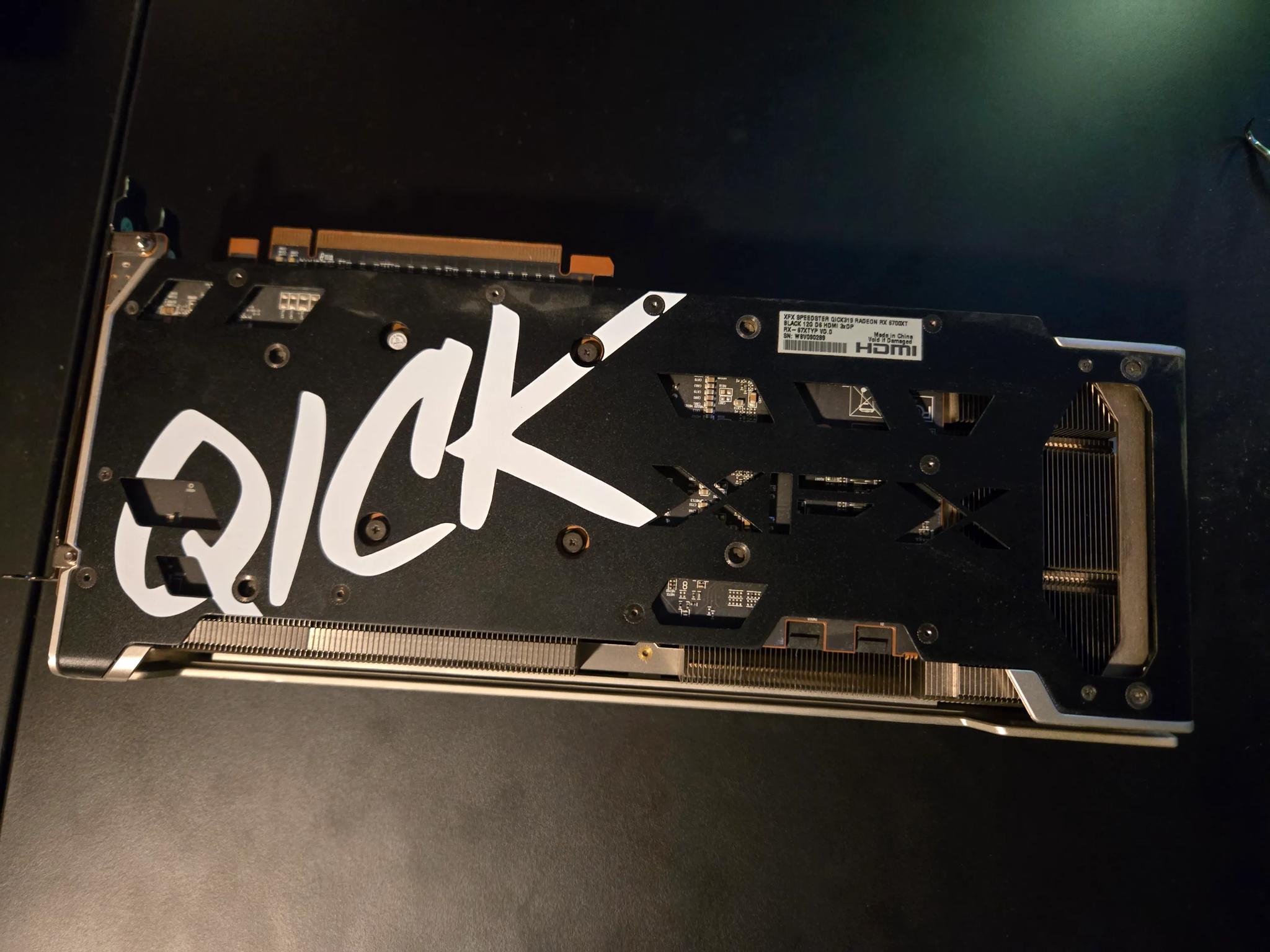 XFX Speedster QICK319 AMD Radeon RX 6700 XT 12GB GDDR6 PCI Express 4.0 Gaming Graphics Card