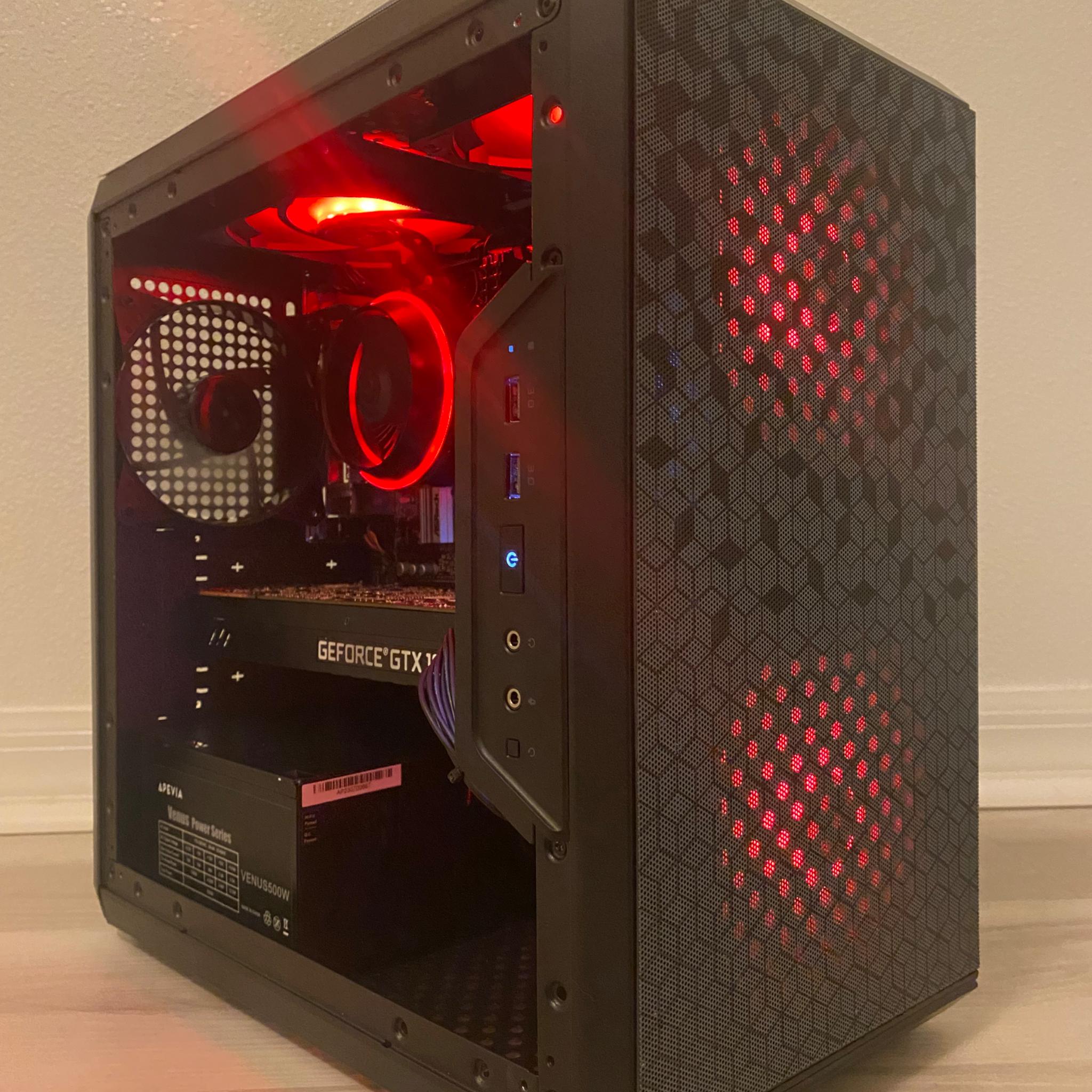 Gaming PC - GTX 1080, Intel i5-8600, 1TB SATA SSD, 500GB HDD, 16GB DDR4, Windows 10, ARGB, WiFi