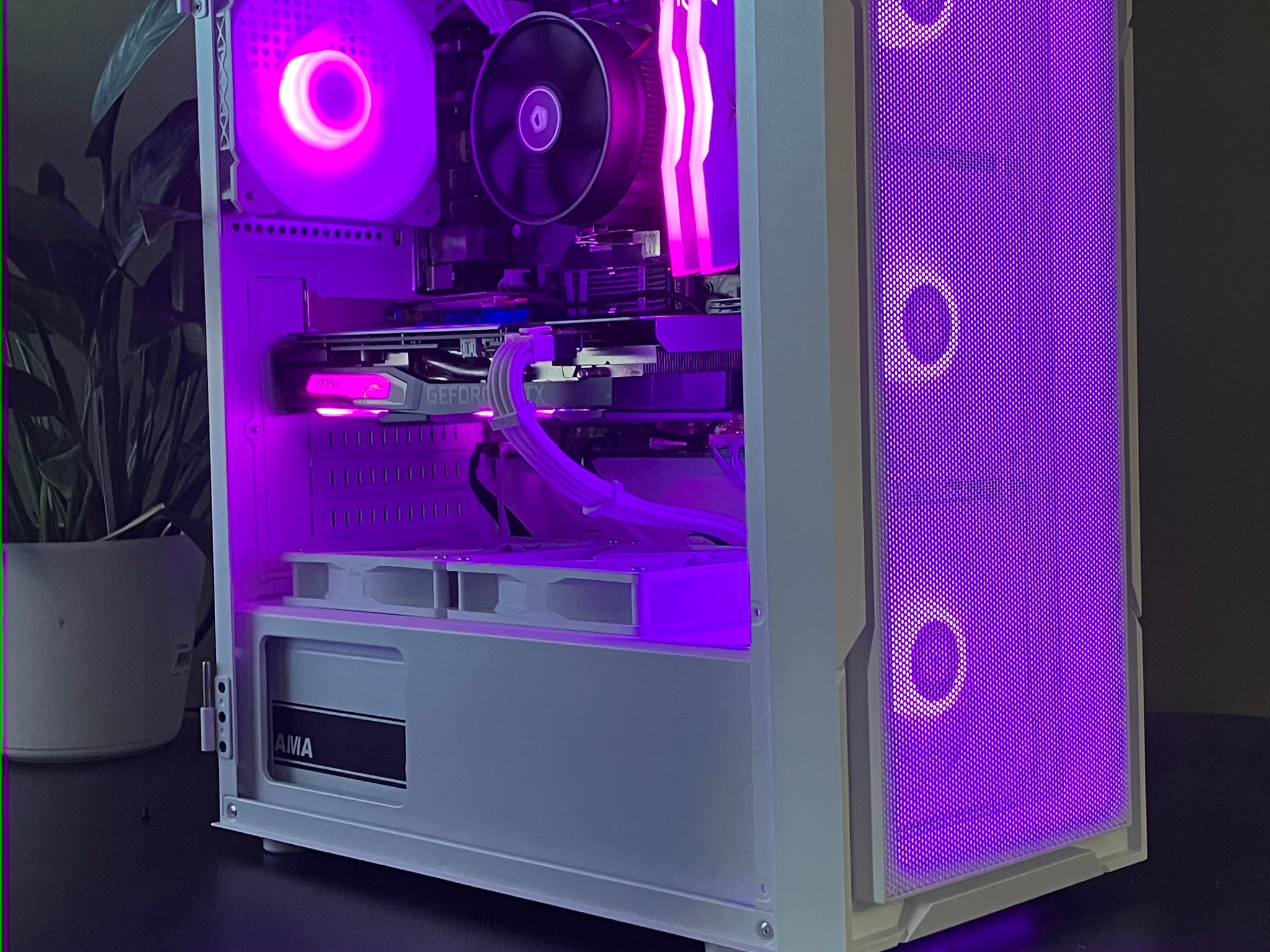 🦃Black Friday Sale! 🦃White RGB Gaming PC Ryzen 5 Nvidia GTX 1660 SUPER 16 gb 512gb Wifi Win11pro