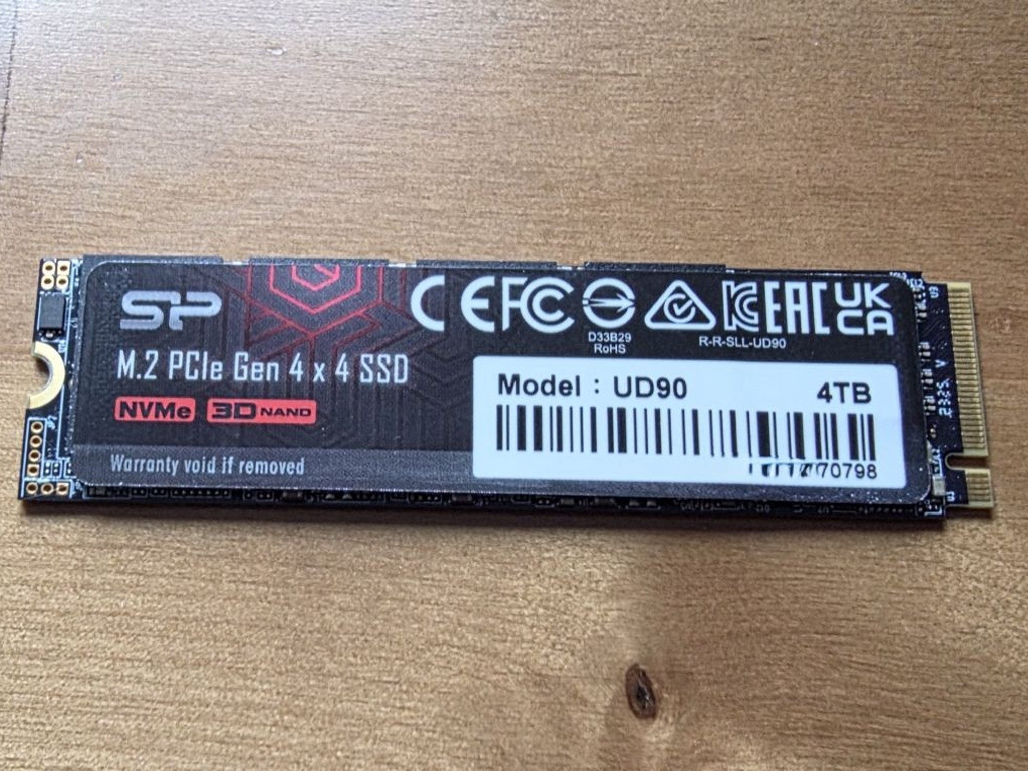 Silicon Power 4TB UD90 NVMe 4.0 Gen4 PCIe M.2 SSD R/W up to 5,000/4,500 MB/s (SP04KGBP44UD9005)