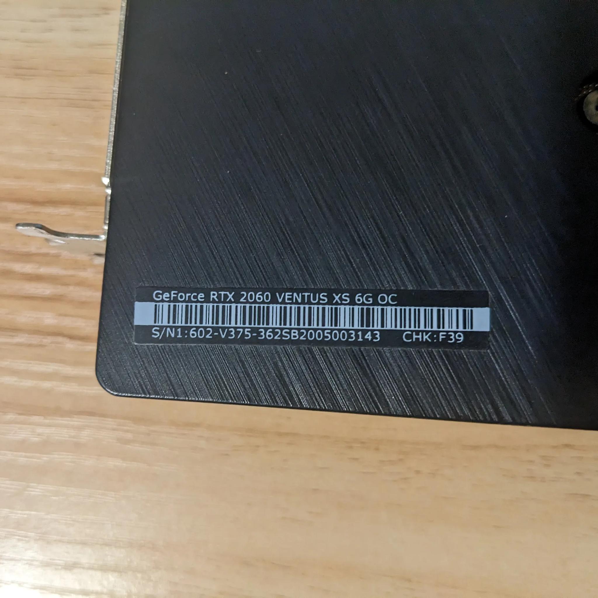 GeForce RTX 2060 VENTUS 6G OC