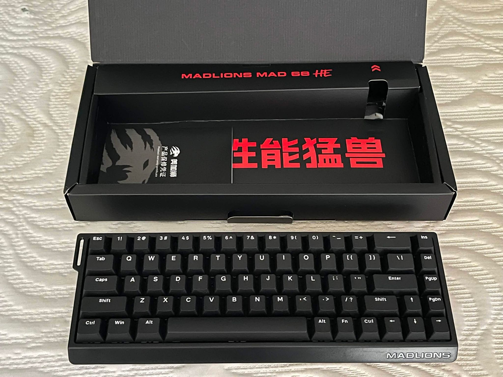 MADLIONS MAD68 HE Hall Effect Gaming Keyboard – 65%, 8K Polling, Rapid Trigger, PBT Keycaps