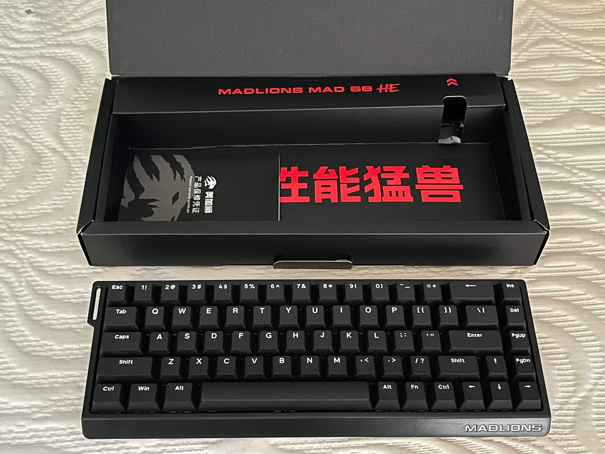 MADLIONS MAD68 HE Hall Effect Gaming Keyboard – 65%, 8K Polling, Rapid Trigger, PBT Keycaps
