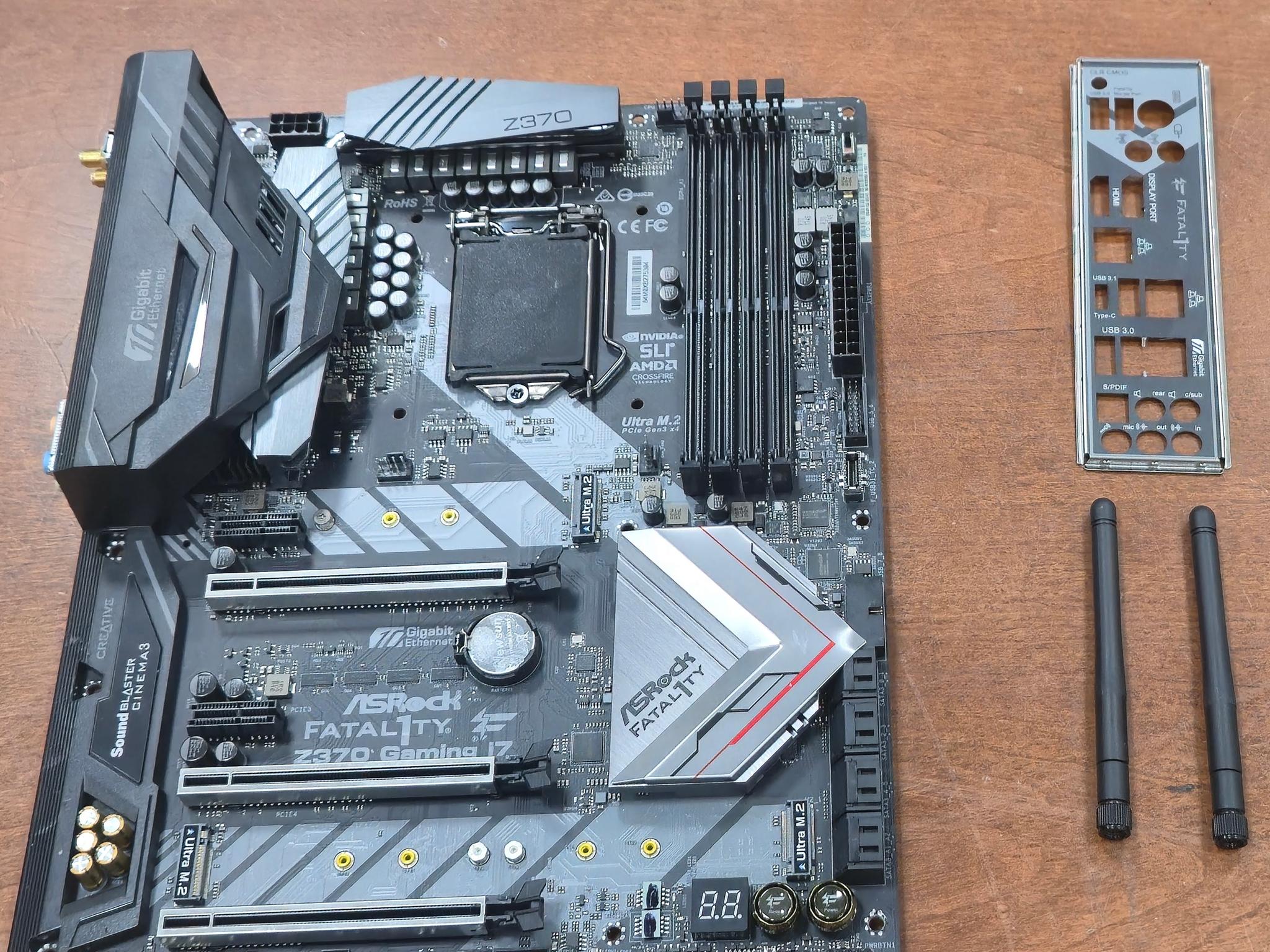 Asrock Fatal1ty Z370 Professional Gaming i7 - Intel 8th Gen LGA 1151 - 10GbE Ethernet