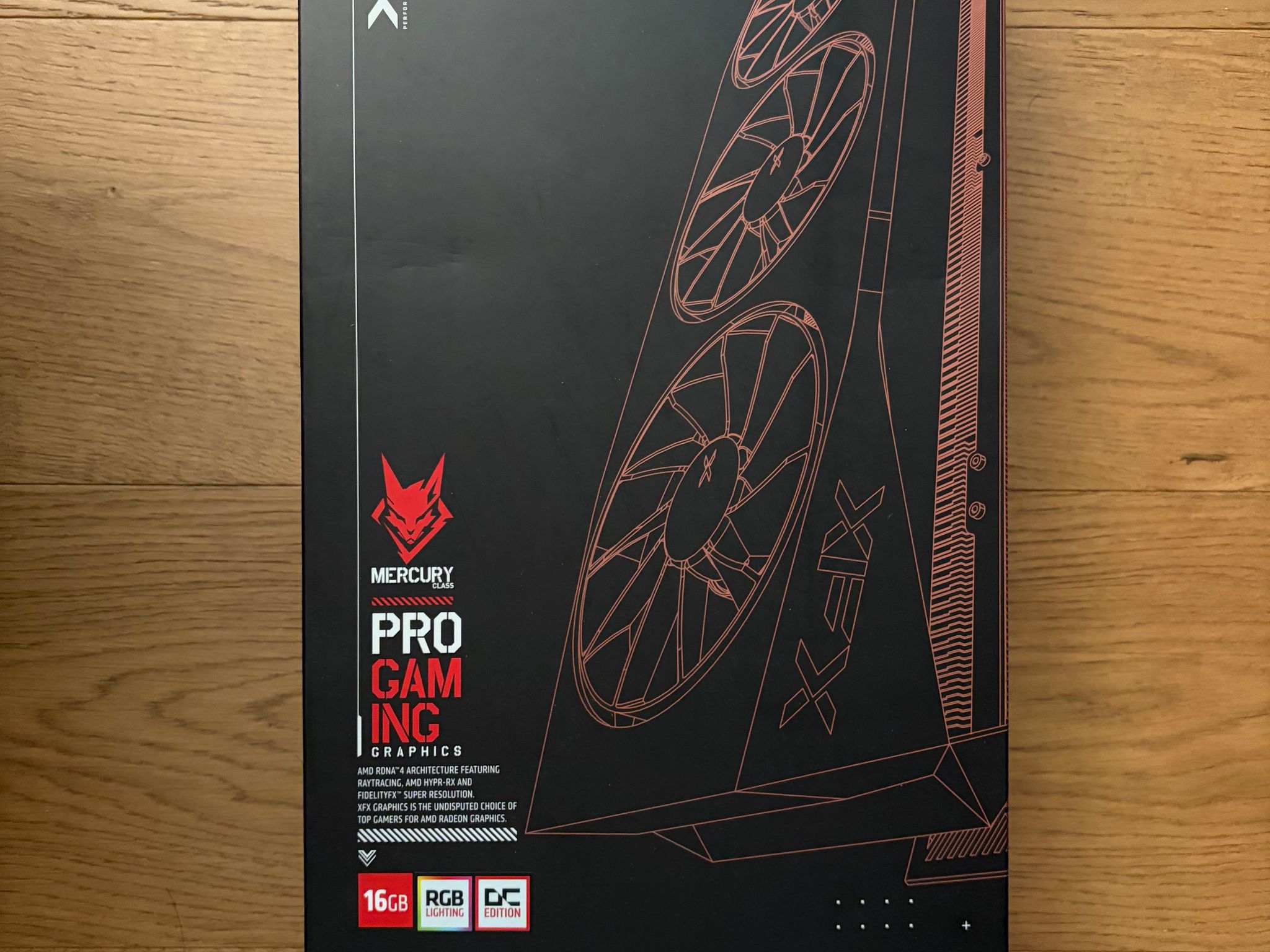 XFX Mercury AMD Radeon RX 9070XT OC Gaming Edition with RGB 16GB GDDR6