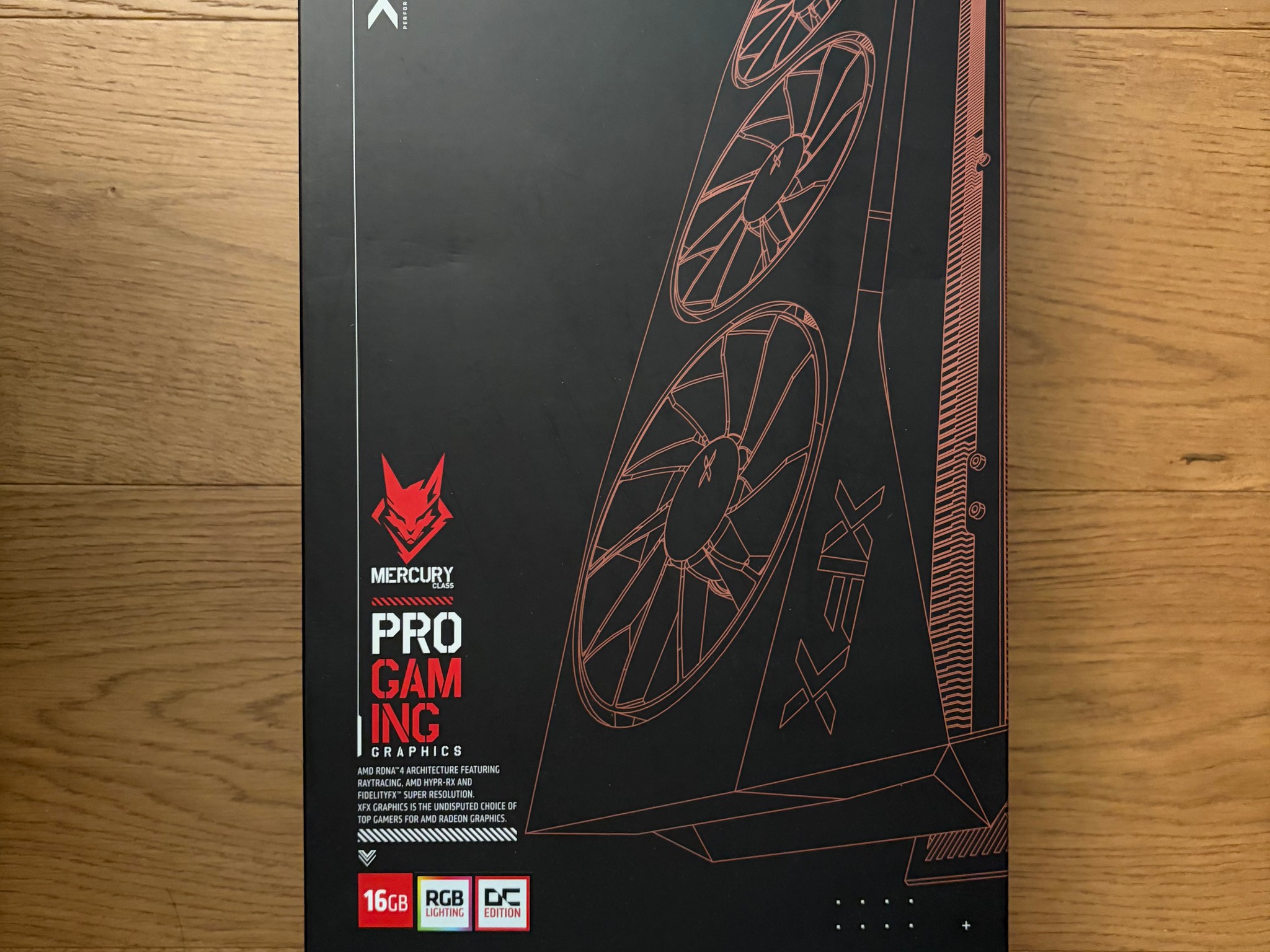 XFX Mercury AMD Radeon RX 9070XT OC Gaming Edition with RGB 16GB GDDR6