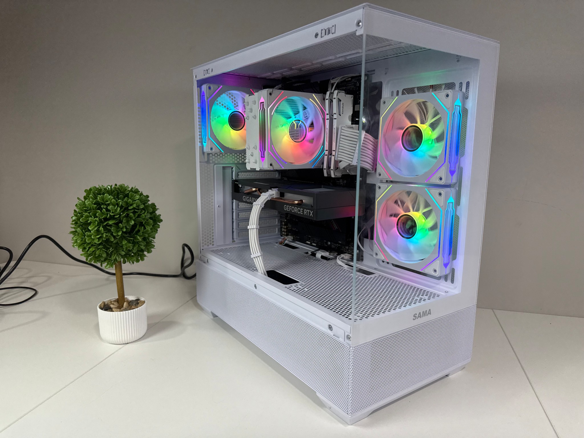 RTX 4060 | Ryzen 7 5700 X | 32GB DDR4 | 1TB SSD | 650W Gold PSU | ARGB Fans | Windows 11 PRO