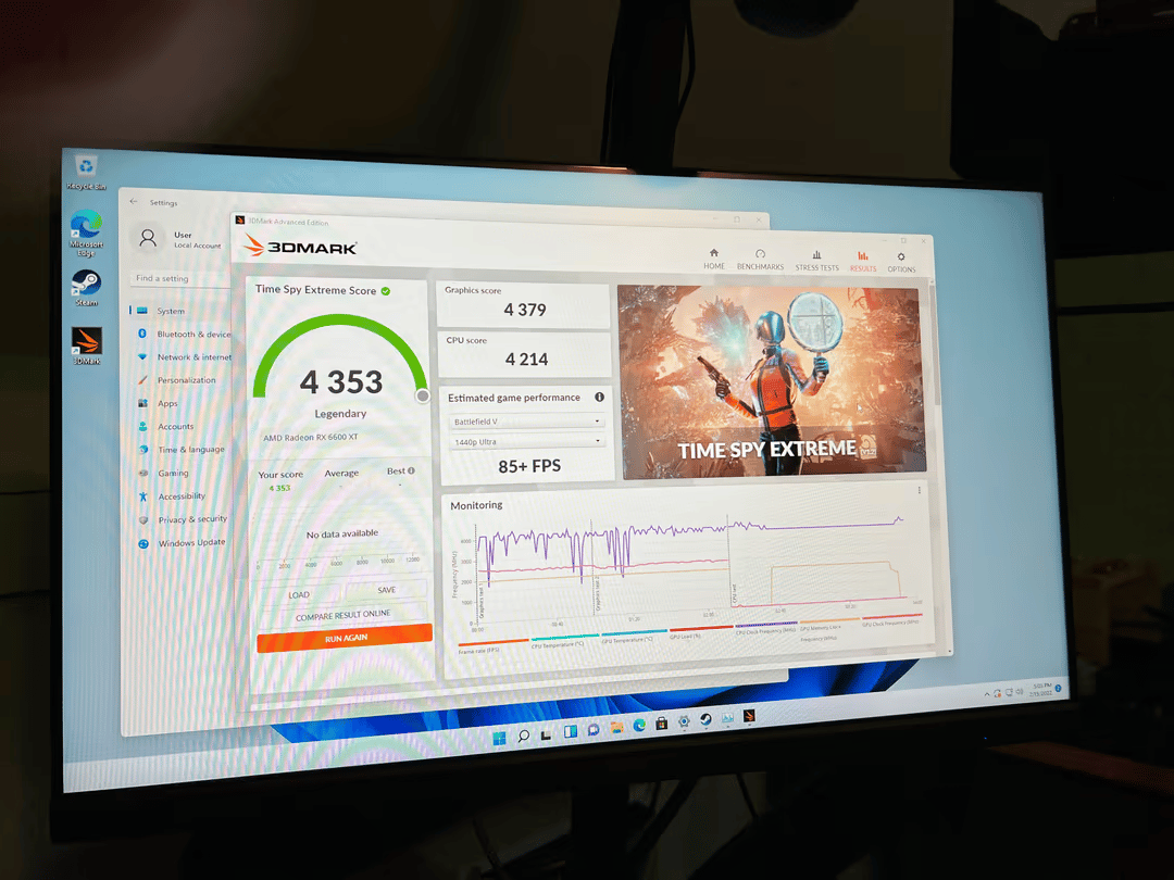 Project Ballroom RTX 3060ti Core i5 12400