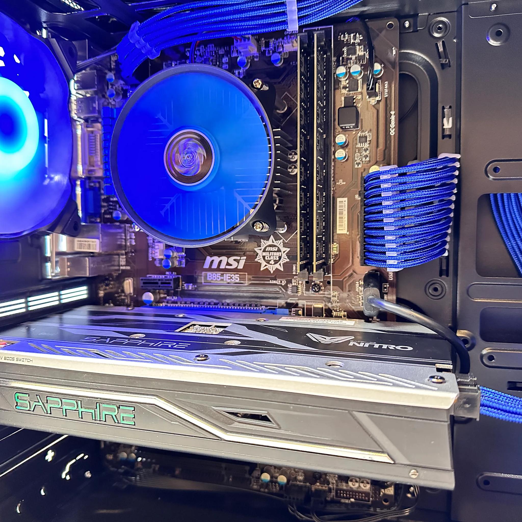 💙SAPHIRE💙Gaming PC🔷AMD RX 480🔷Intel Core i7 4770🔷16GB DDR3 RAM🔷500GB SSD