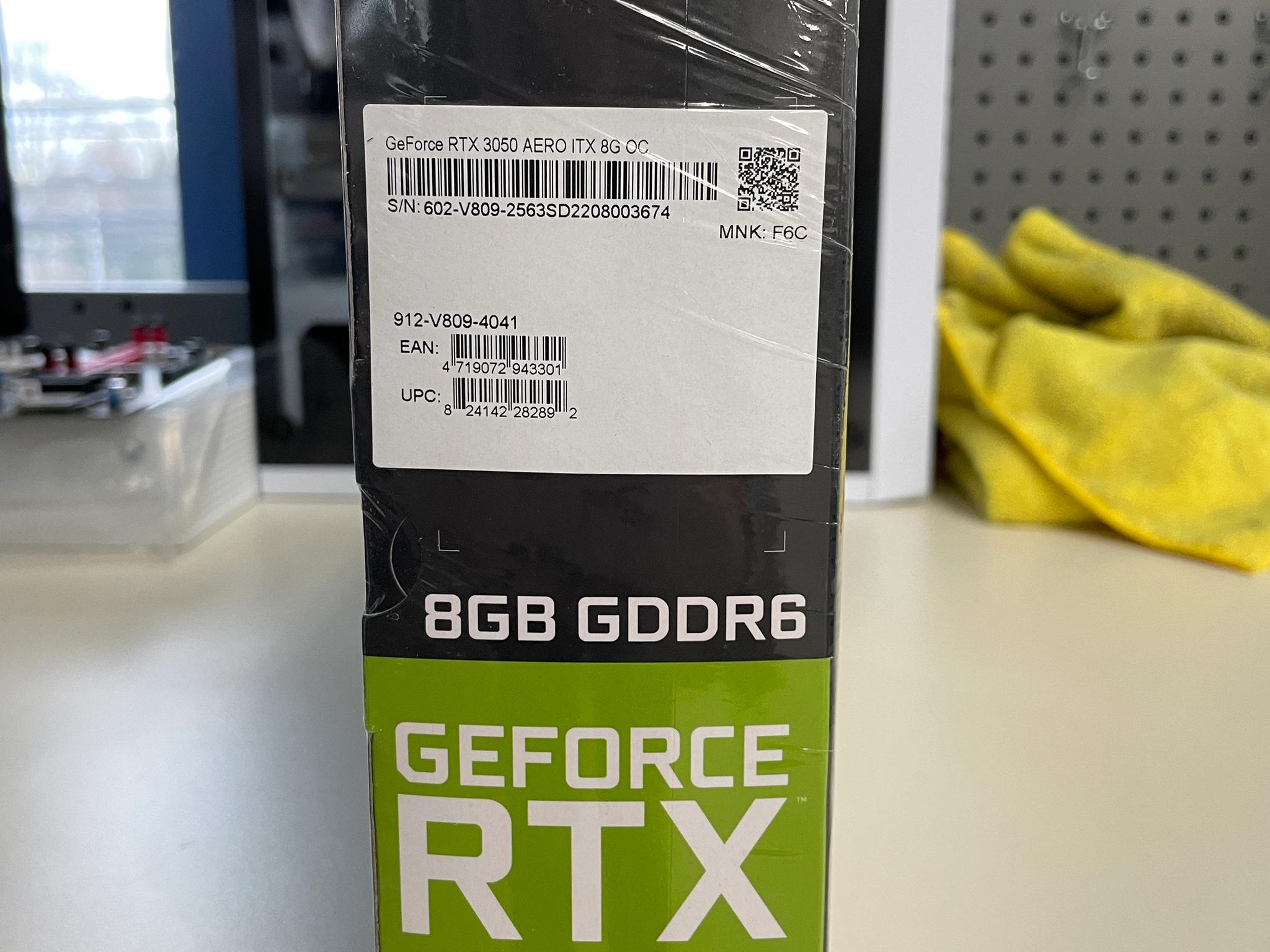 MSI Gaming GeForce RTX 3050 Single Fan Ampere OC ITX Graphics Card (RTX 3050 AERO ITX 8G OC)