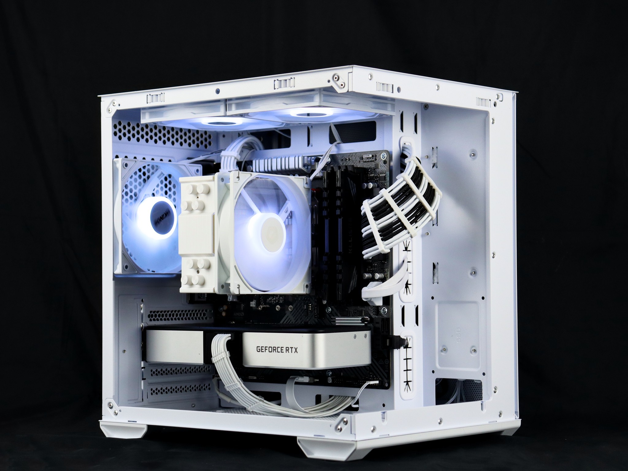🧊❄️🧊 White Gaming PC – RTX 3060 TI , Ryzen 5 3600, 16GB RAM, 1TB SSD - WiFi, BlueToot...