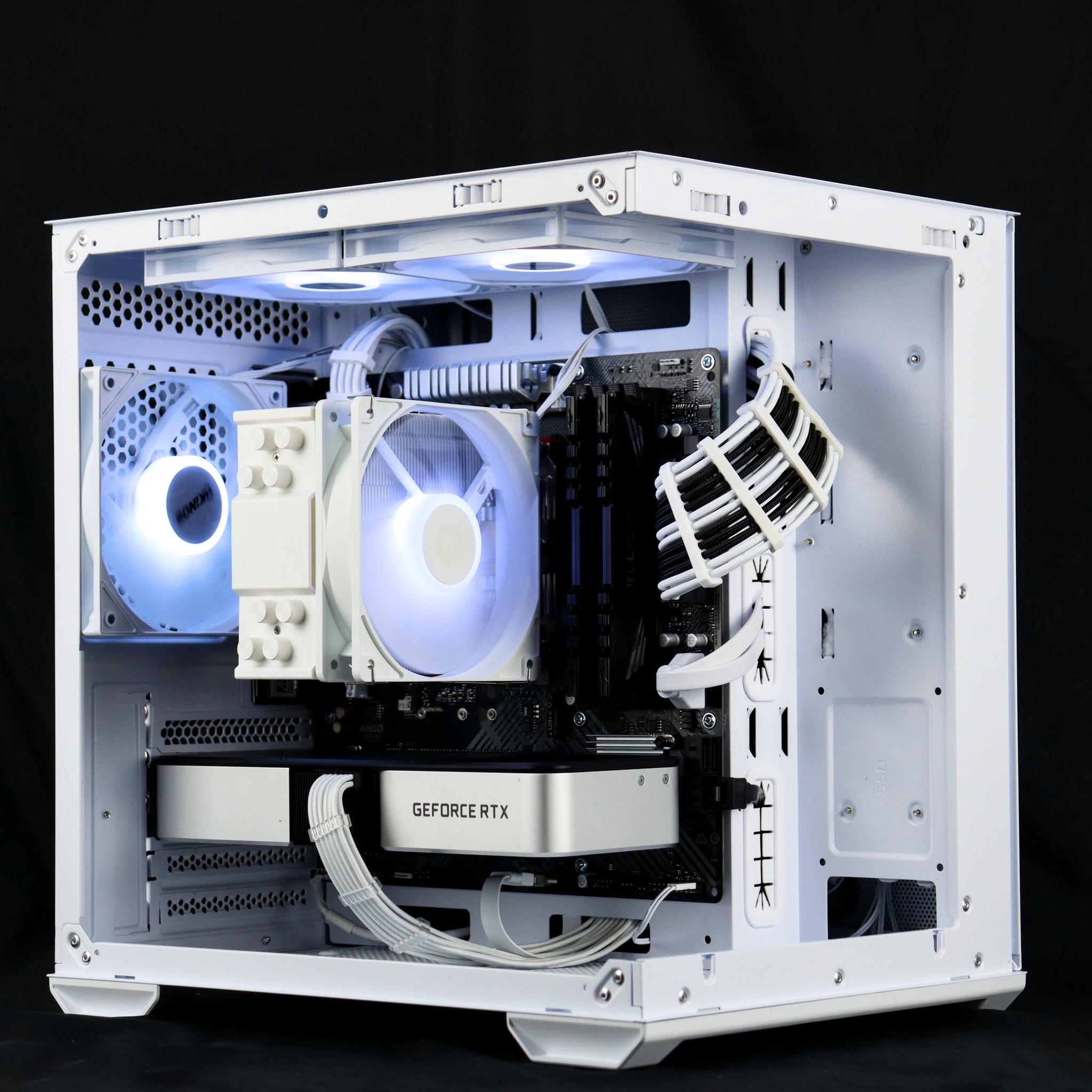 🧊❄️🧊 White Gaming PC – RTX 3060 TI , Ryzen 5 3600, 16GB RAM, 1TB SSD - WiFi, BlueToot...