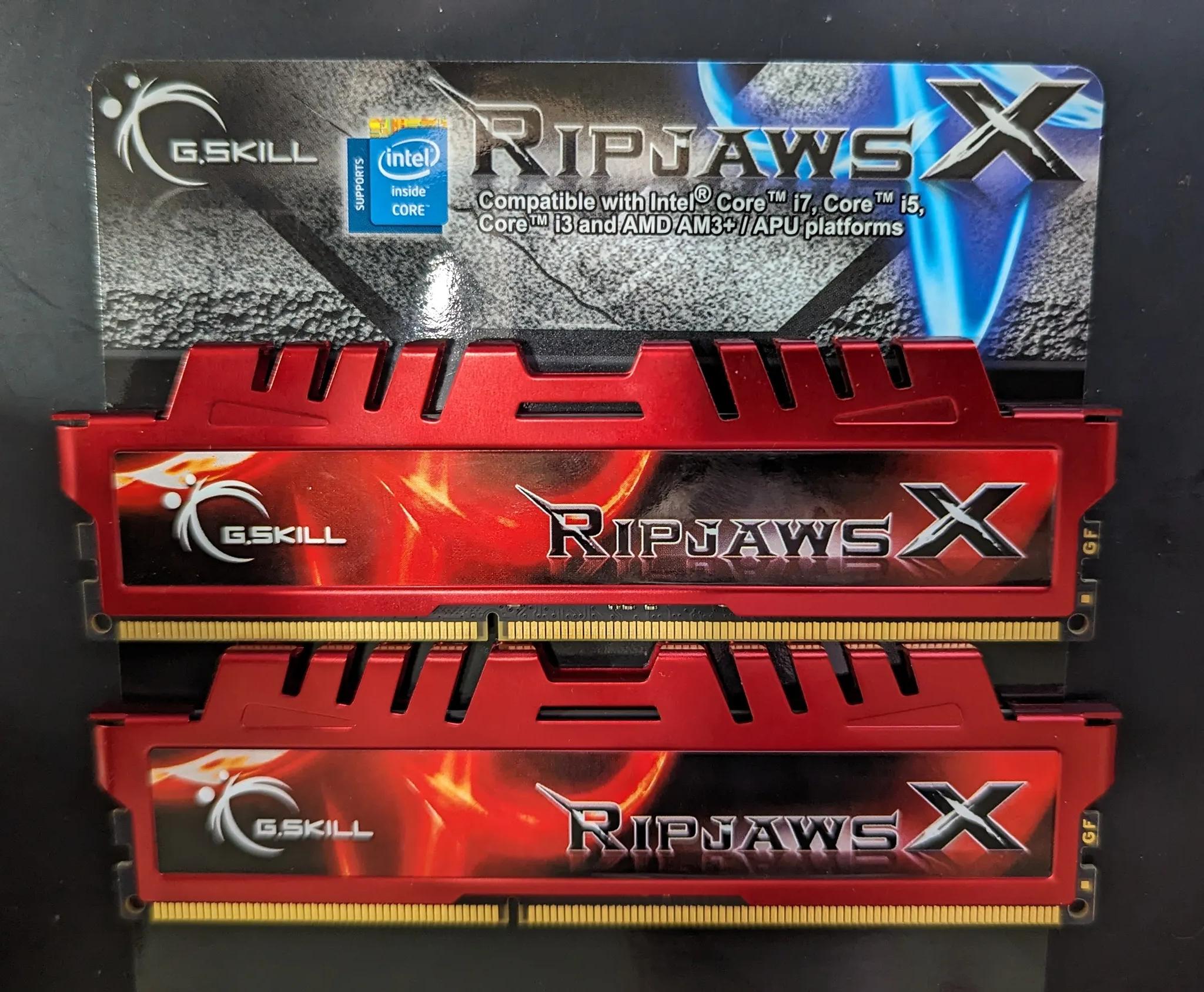 G.SKILL Ripjaws X DDR3-1866 PC3-14900 4096MVx2 Desktop Memory