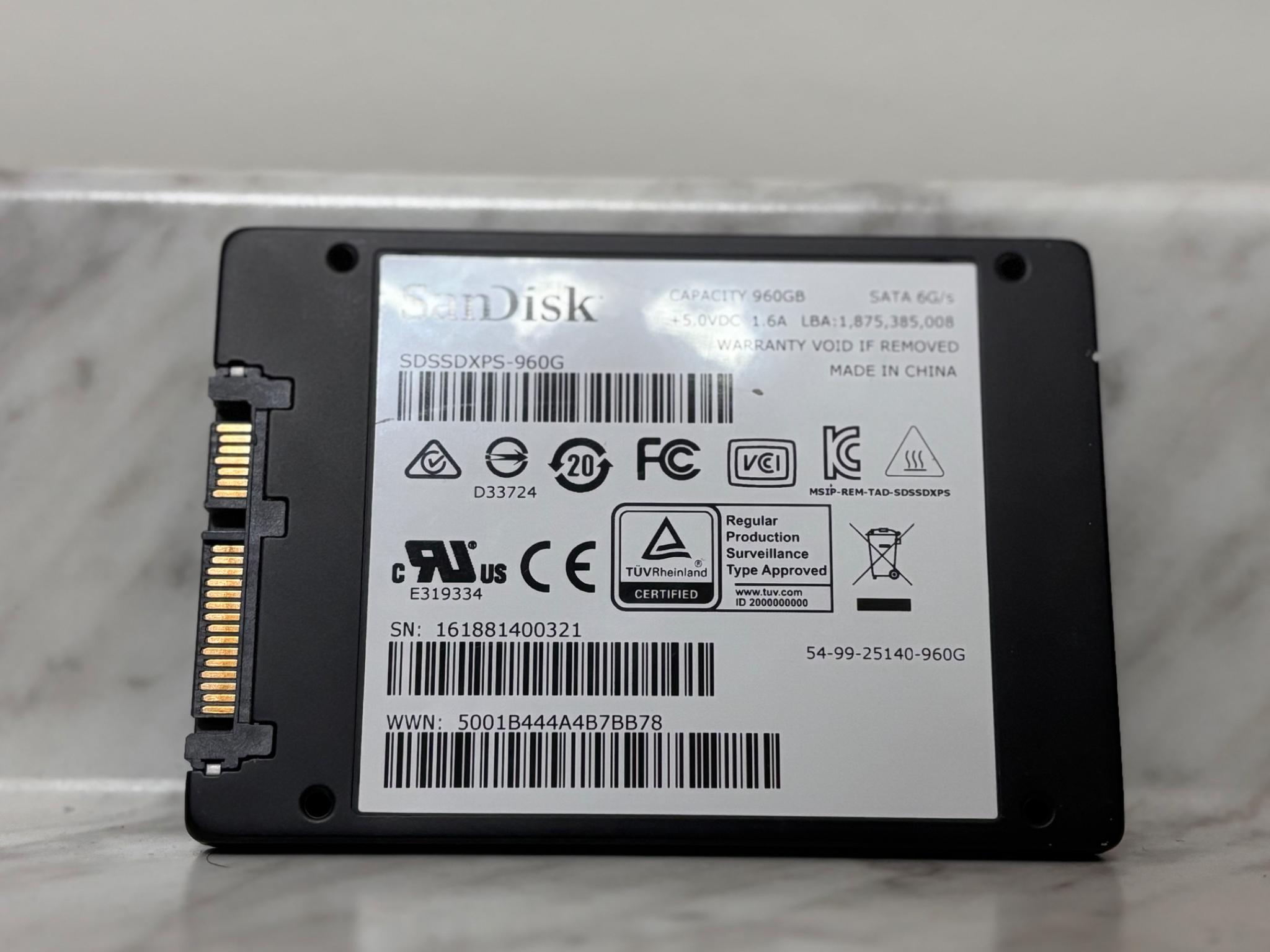 1tb SSD SanDisk SDSSDXPS-960G