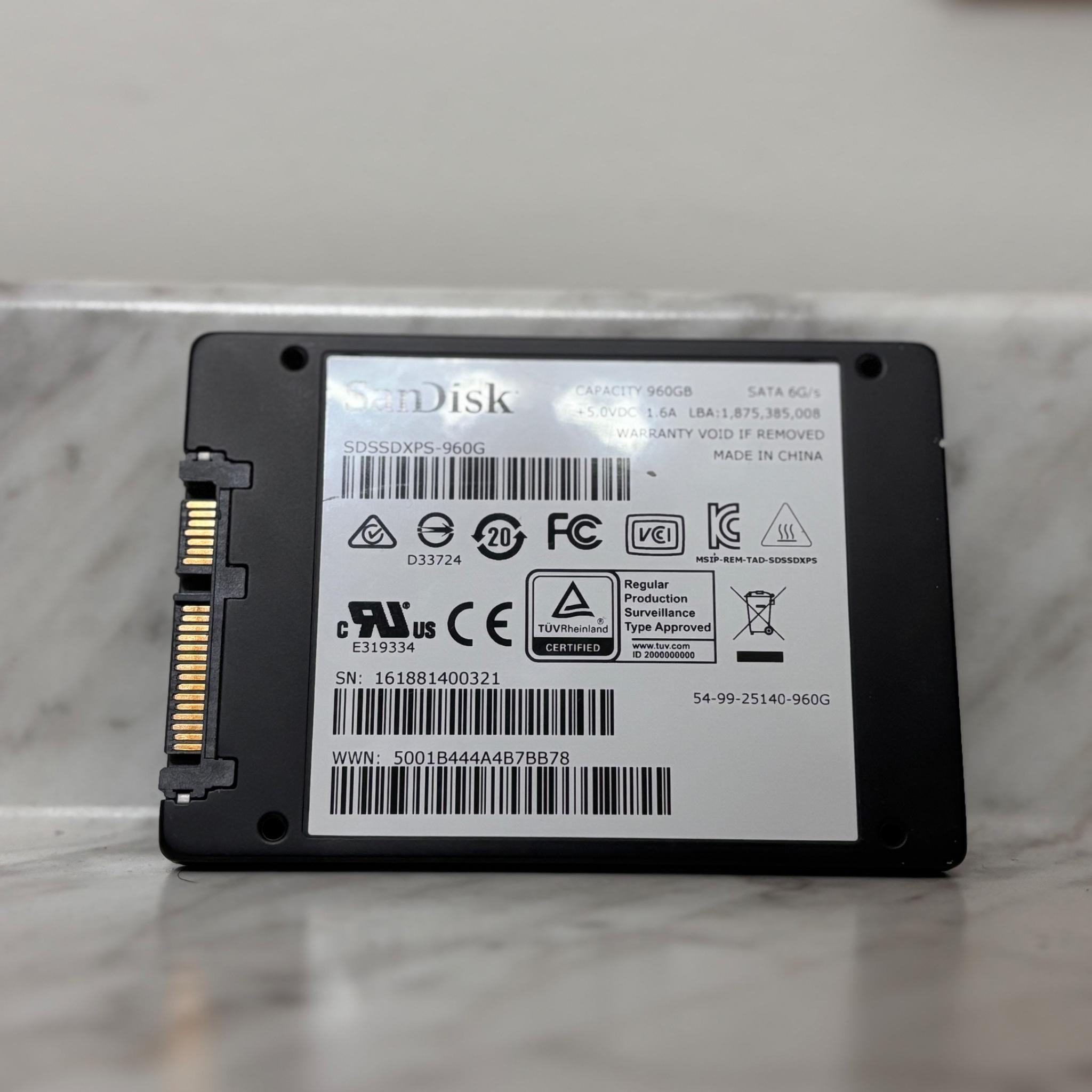 1tb SSD SanDisk SDSSDXPS-960G