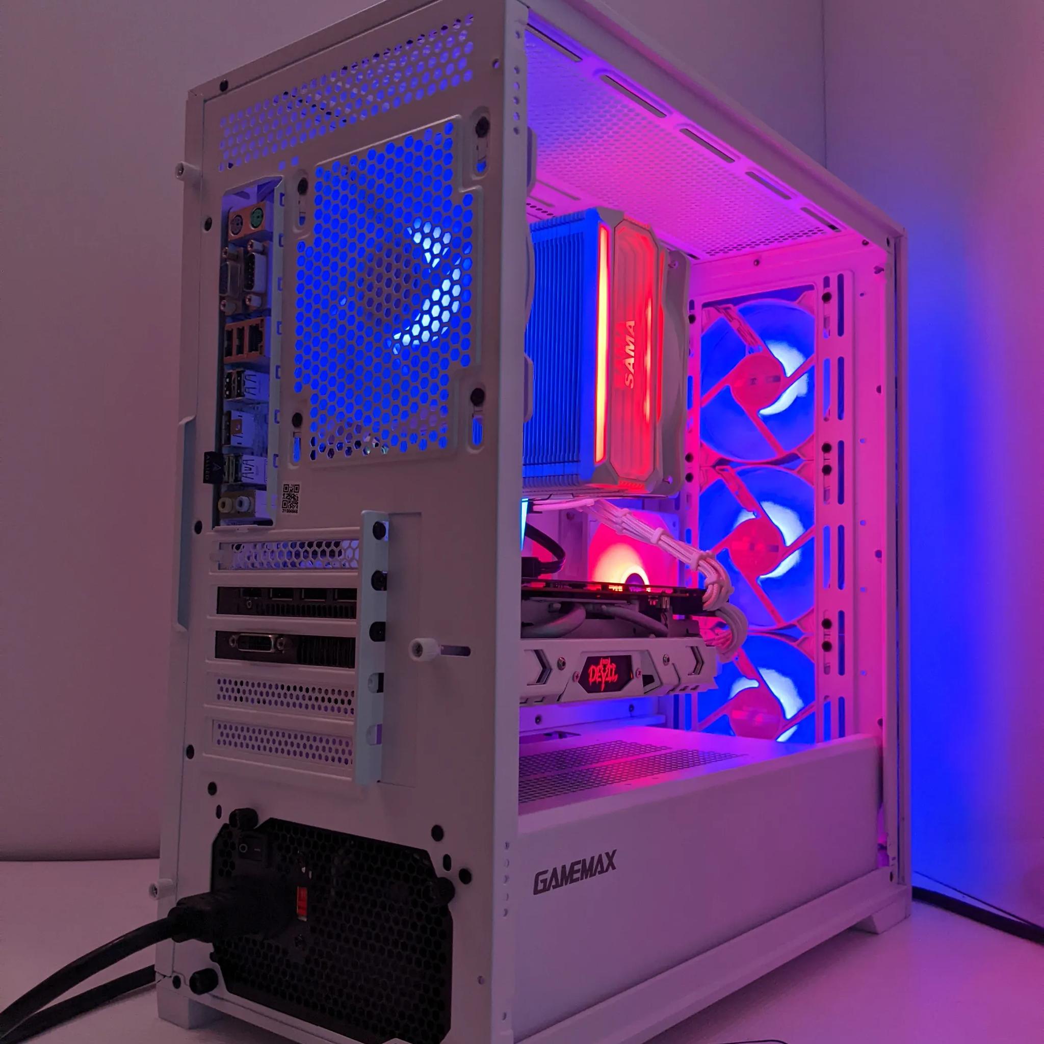 ⚪️Diablo Albus🔥🔥🔥| RX 580 8GB| Core I7 (6th Gen)| 16GB TFORCE DDR4 RAM| 1TB SSD|Windows 11 Pro