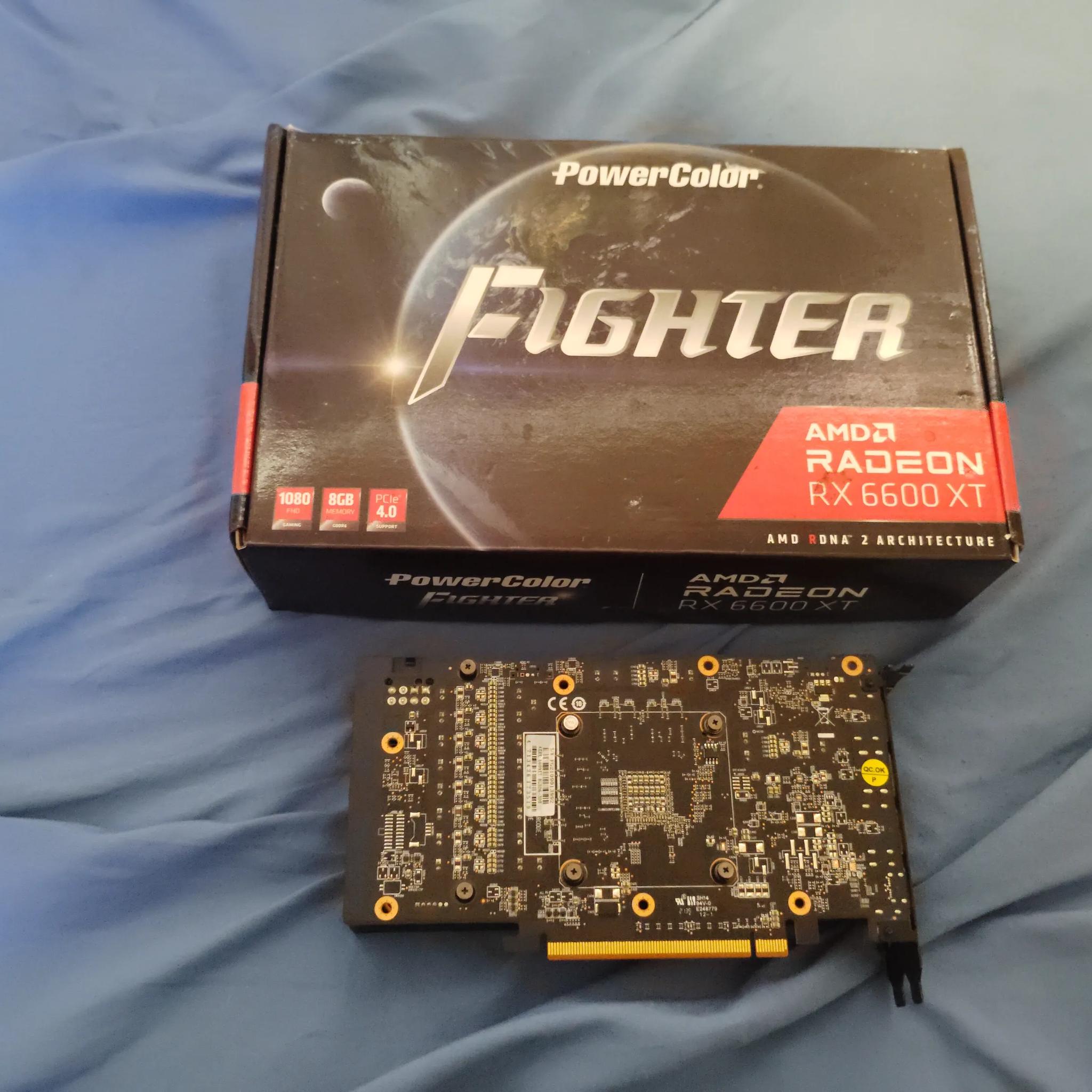 Powercolor Fighter Radeon RX 6600 XT 8GB - Non-Working Condition (Cheap - Read!)