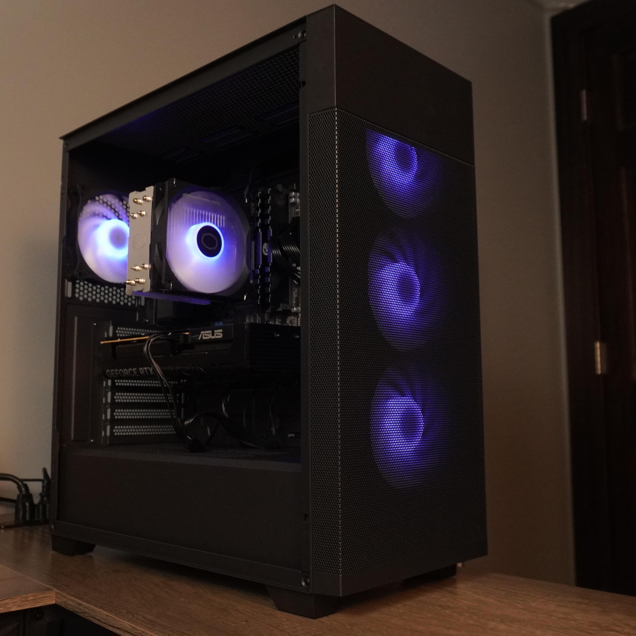 🖤STEALTH🖤 RTX 5060 💚 GAMING MACHINE 🧡 Ryzen 5 5500 | 32GB | 1TB | WIFI