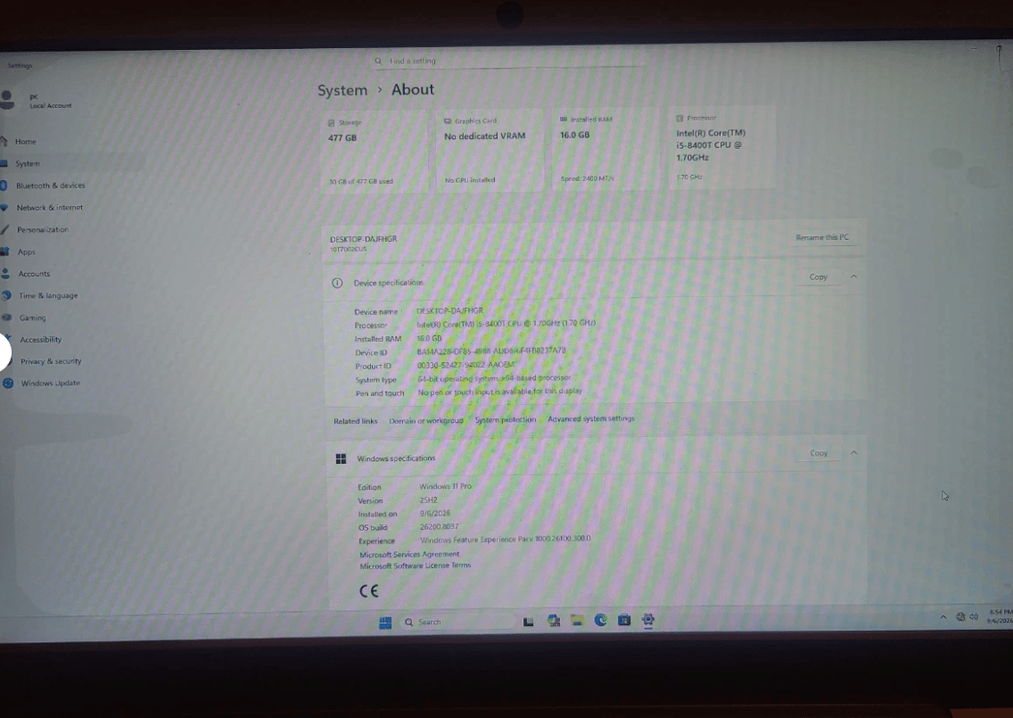 Lenovo ThinkCentre M720Q TINY with Radeon RX 6400 LP (ASROCK) 512 GB SSD