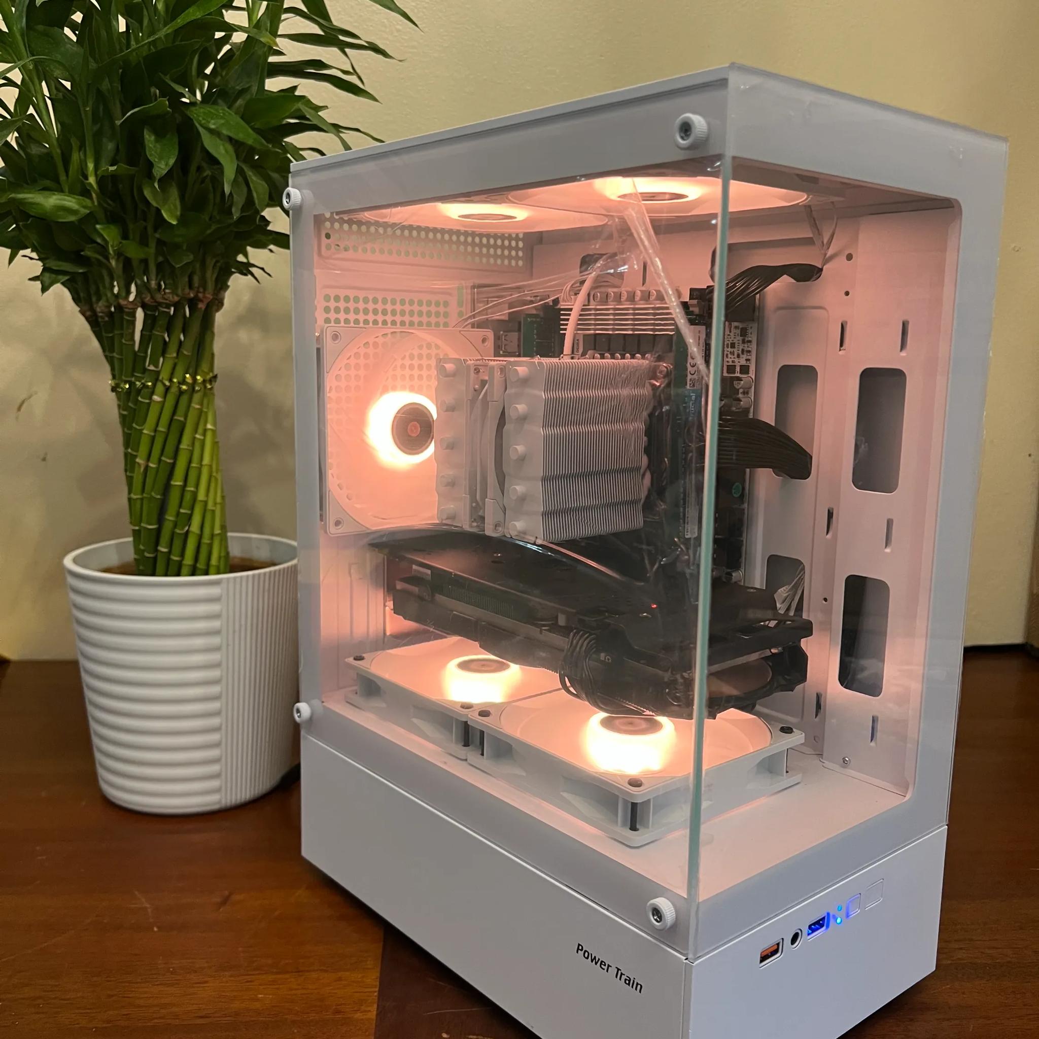 Intel 10 Core White Gaming PC RX 580 1tb SSD 16GB RAM WIFi WINDOWS 11 Pro