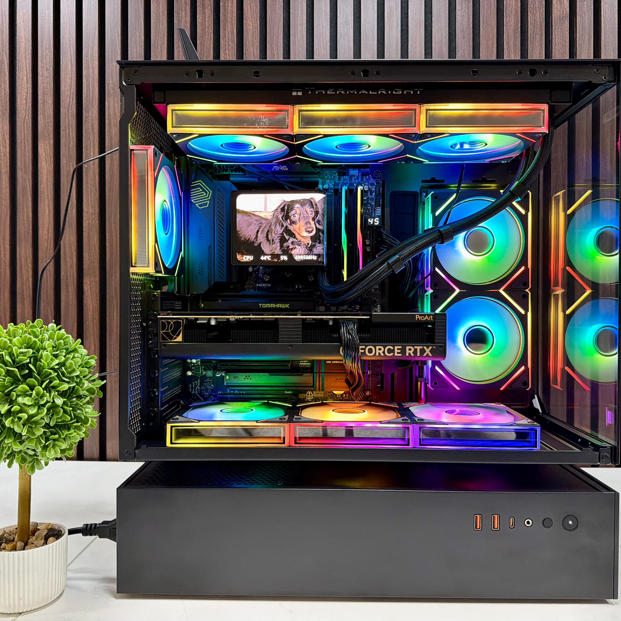 RTX 4080 Super | Ryzen 9850X3D | 32GB DDR5 | 2TB M.2 | 1300 Watt Gold PSU | LCD AIO