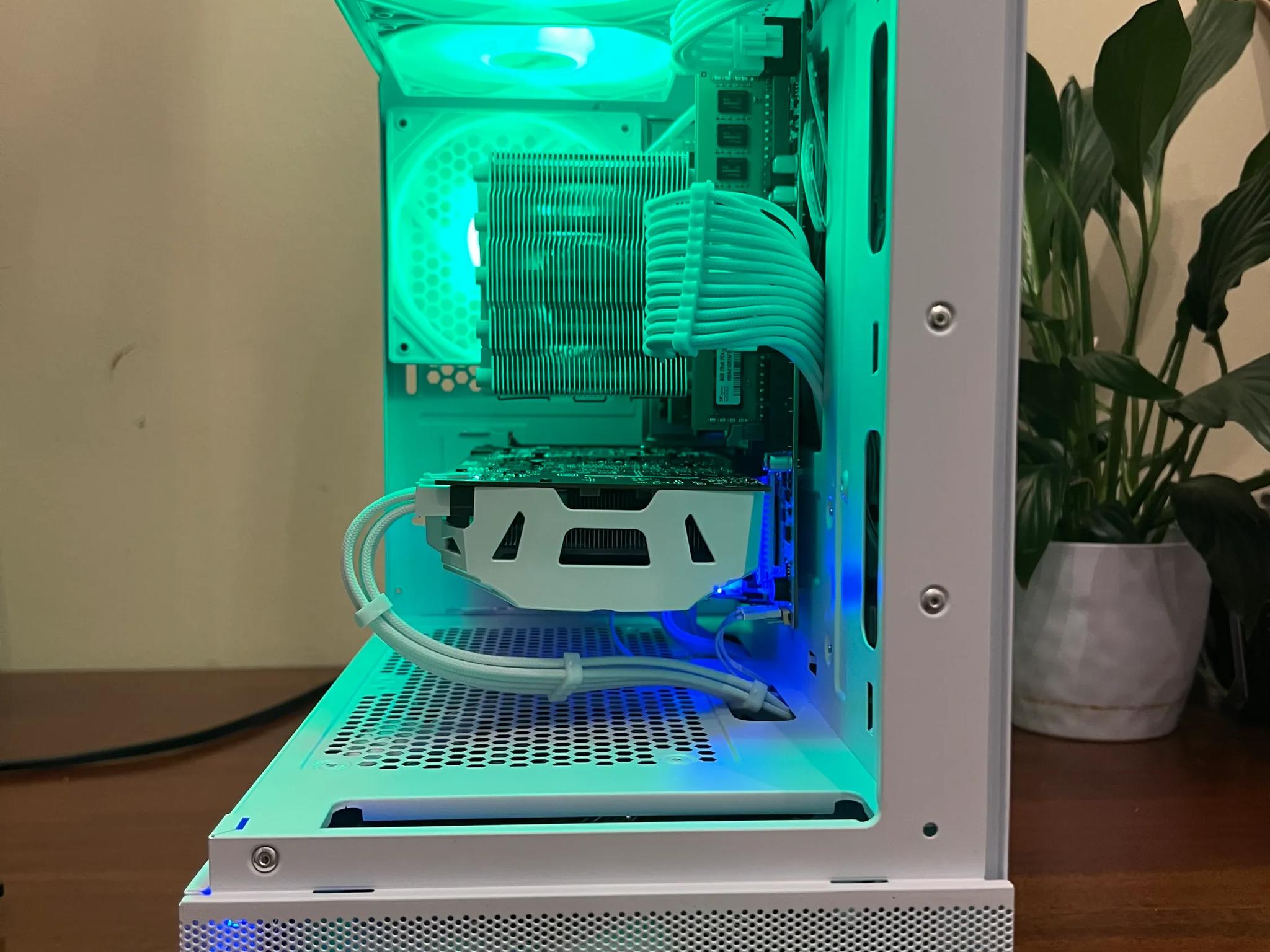 Intel 10 Core White Gaming PC GTX 1070 1tb NVME SSD 32GB RAM WIFi WINDOWS 10 Pro