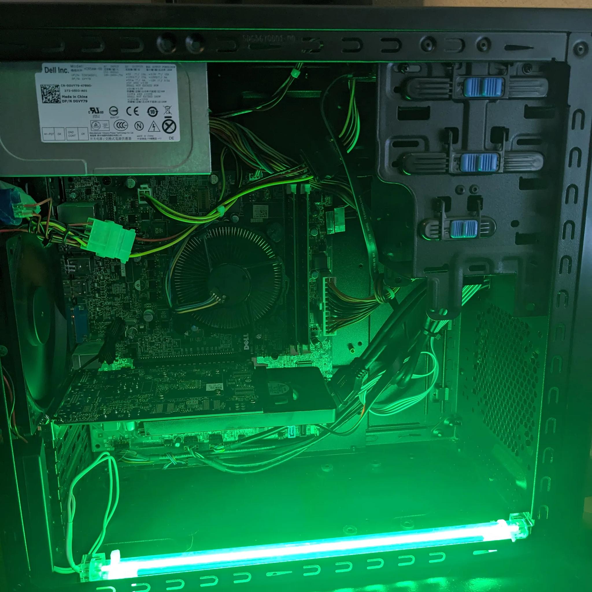 FREE SHIP|| "Green Machine"|| i5-2320, GTX 645 1GB, 16GB RAM, 480GB SSD, Win10, Wifi